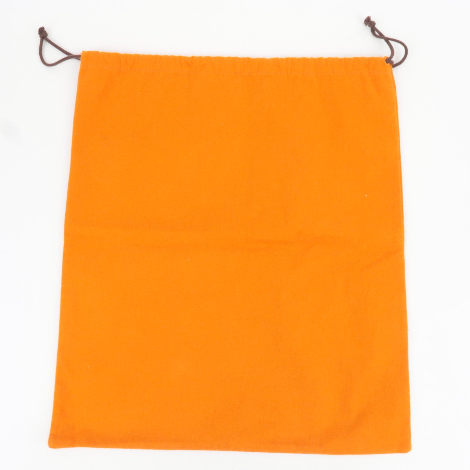 HERMES Set of 5 Dust Bag Cotton Orange Brown