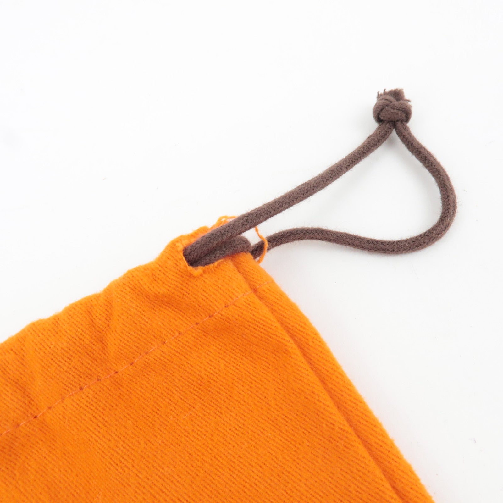 HERMES Set of 5 Dust Bag Cotton Orange Brown
