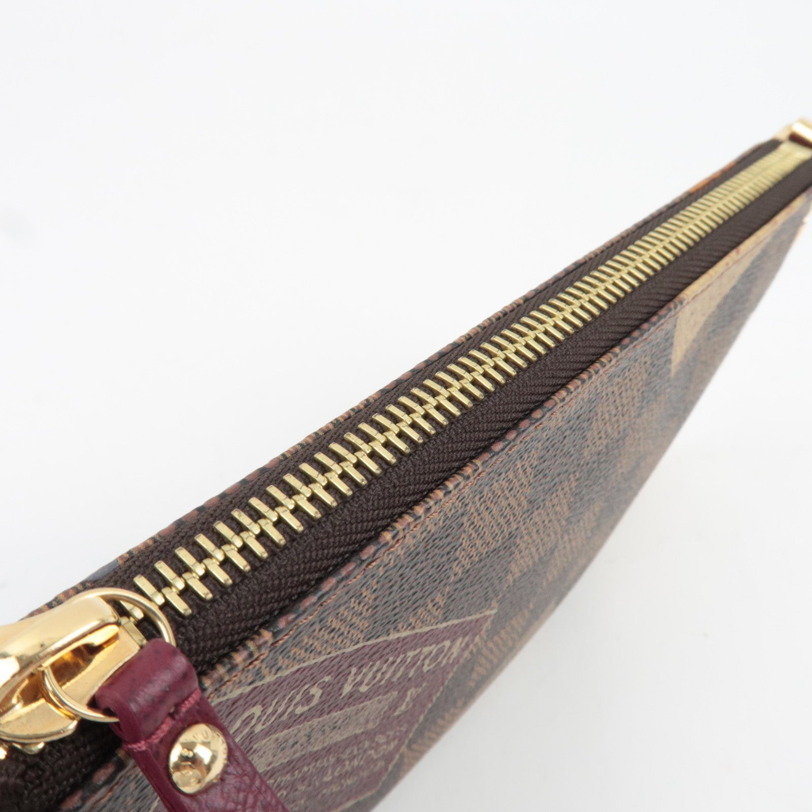 Louis Vuitton Label Collection Damier Pochette Milla MM Mini Bag N63080 AA2069 *Dust bag