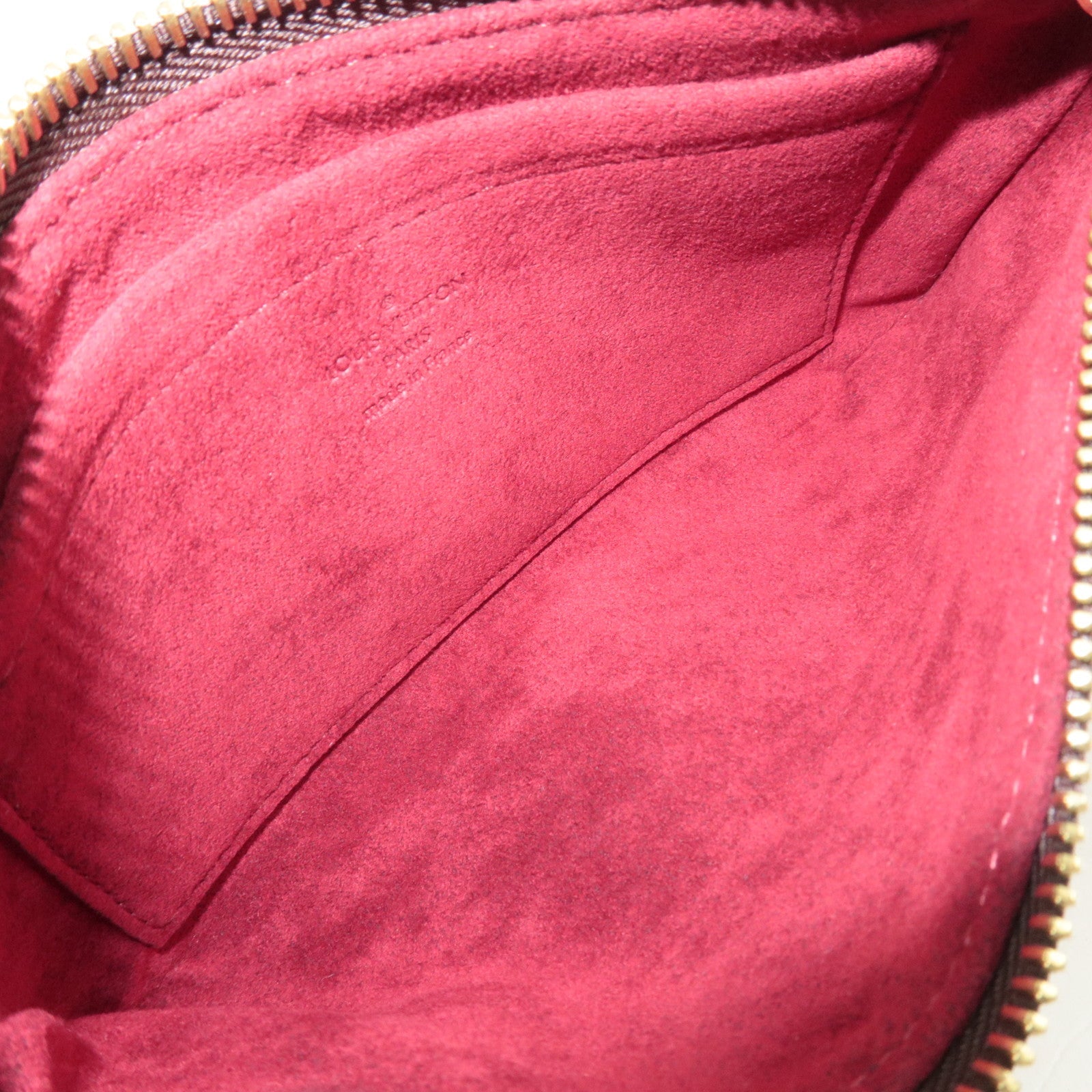 Louis Vuitton Label Collection Damier Pochette Milla MM Mini Bag N63080 AA2069 *Dust bag