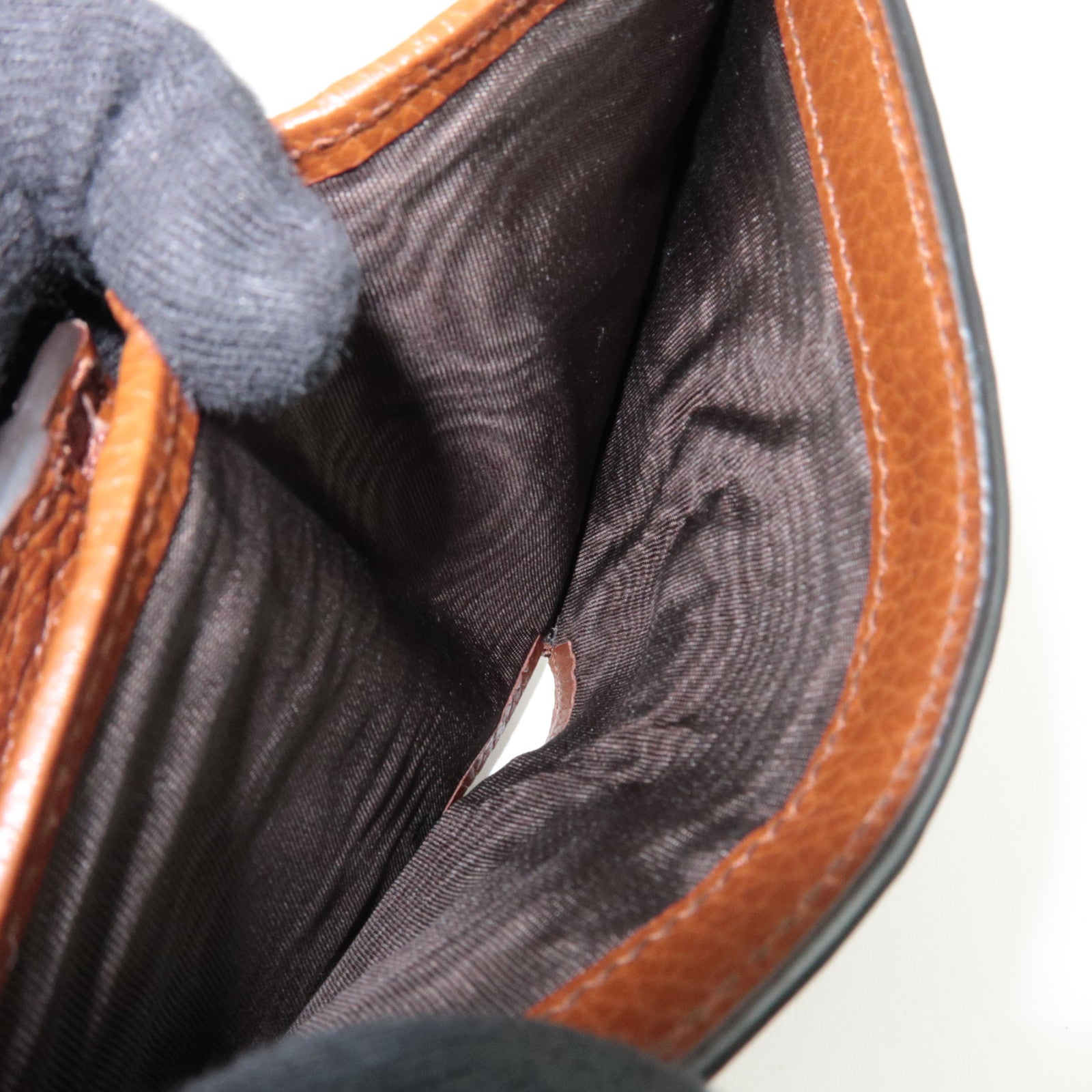 GUCCI Jackie 1961 Bifold Wallet GG Denim Leather Navy 645536 *Box, Dust bag