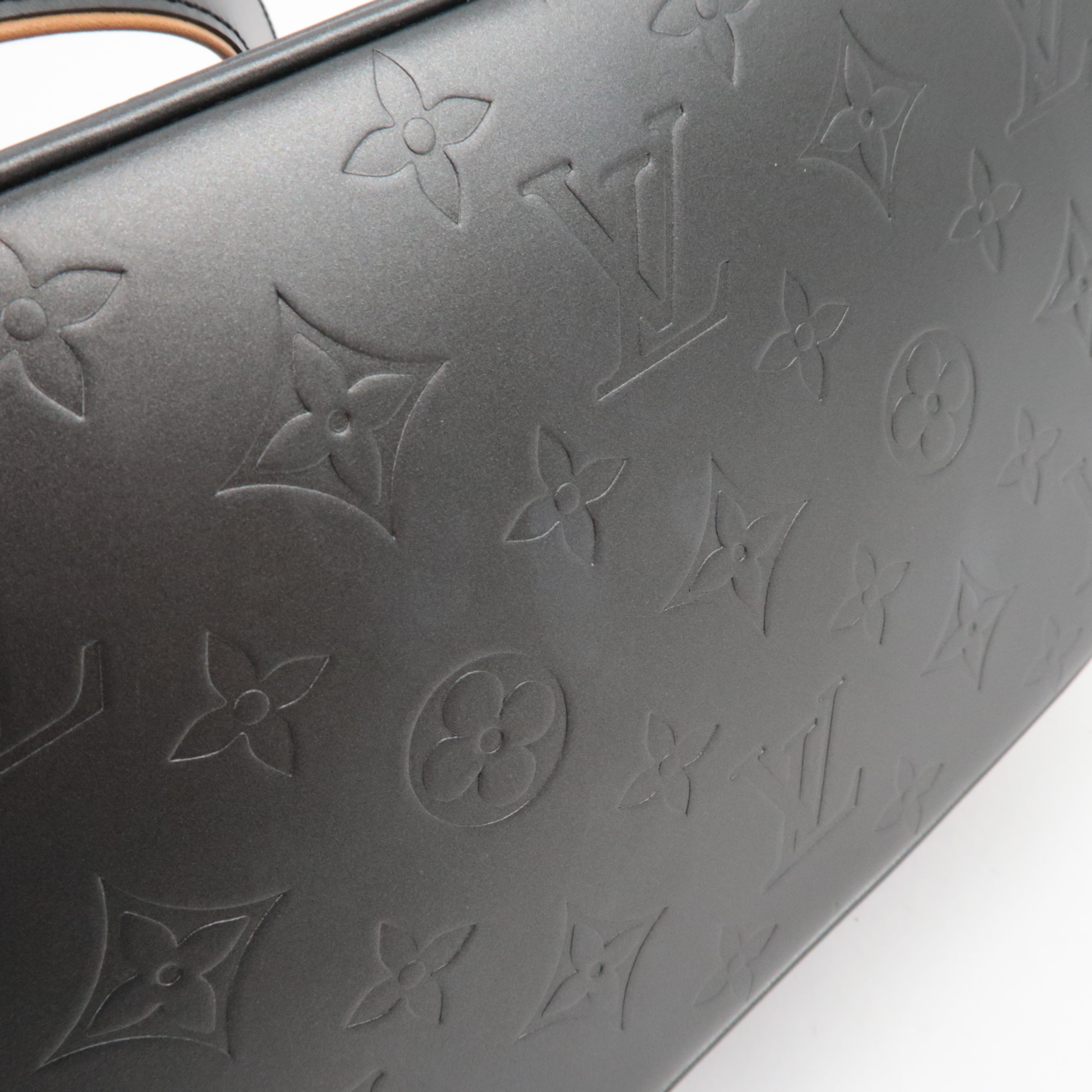 Louis Vuitton Monogram Matte Stockton Handbag Noir M55112 CA0093