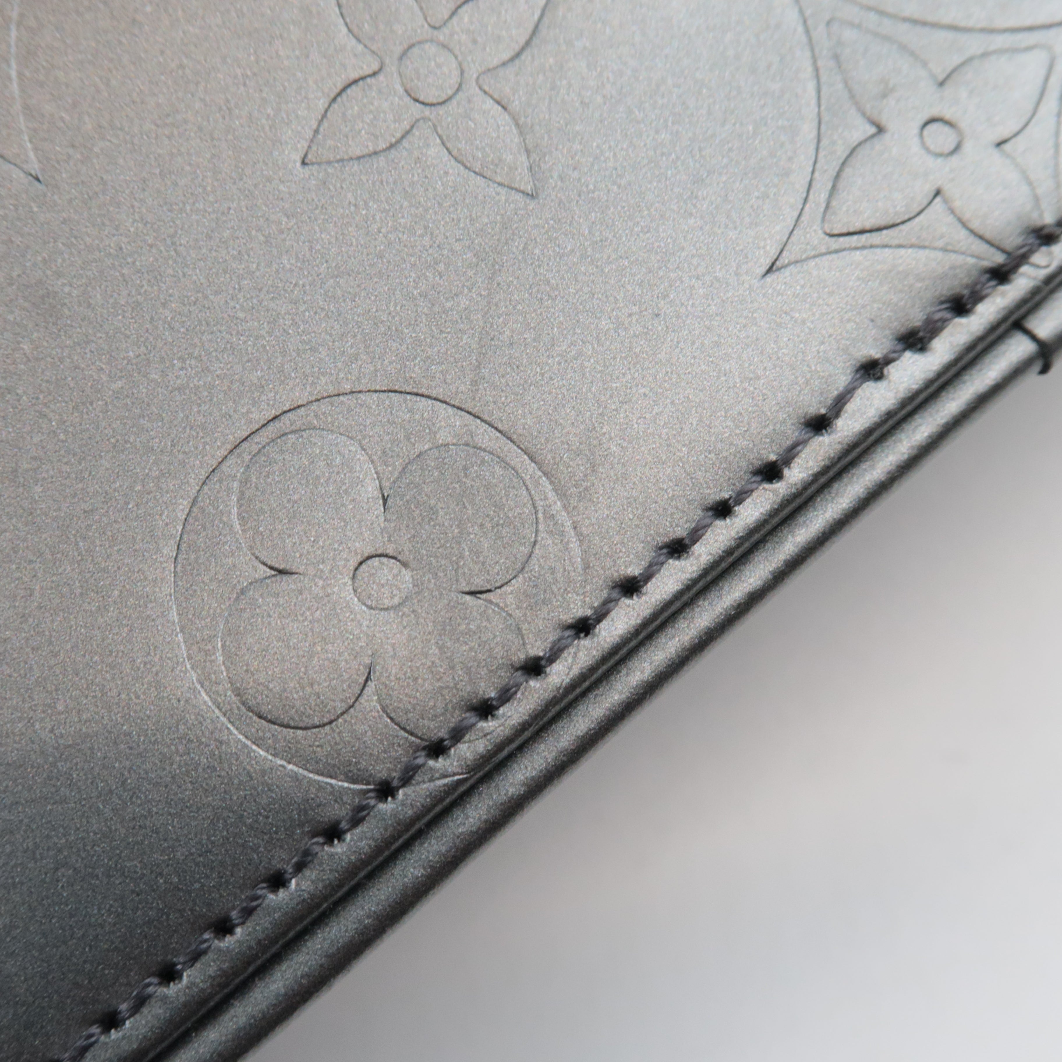 Louis Vuitton Monogram Matte Stockton Handbag Noir M55112 CA0093