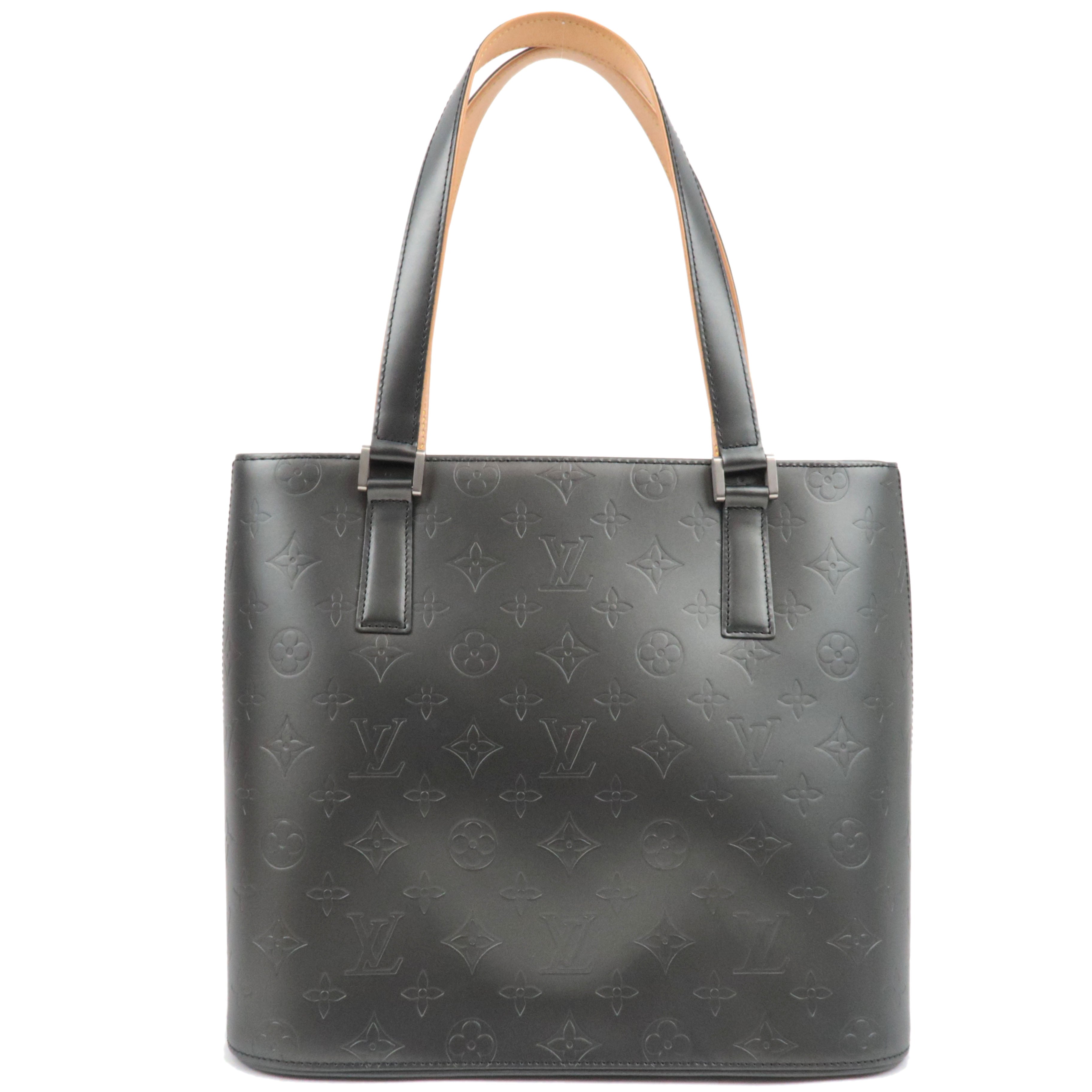 Louis Vuitton Monogram Matte Stockton Handbag Noir M55112 CA009381147