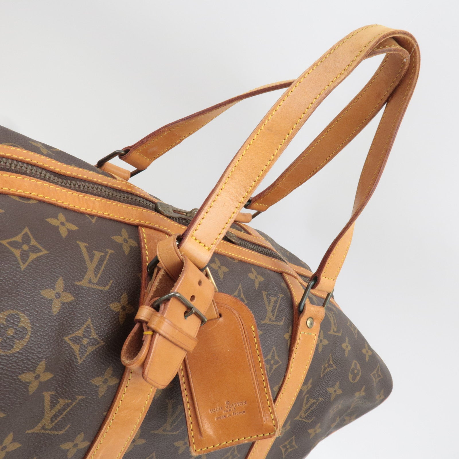 Louis Vuitton Monogram Sac Souple 45 Travel Bag M41624 844 *Name tag, Poignet