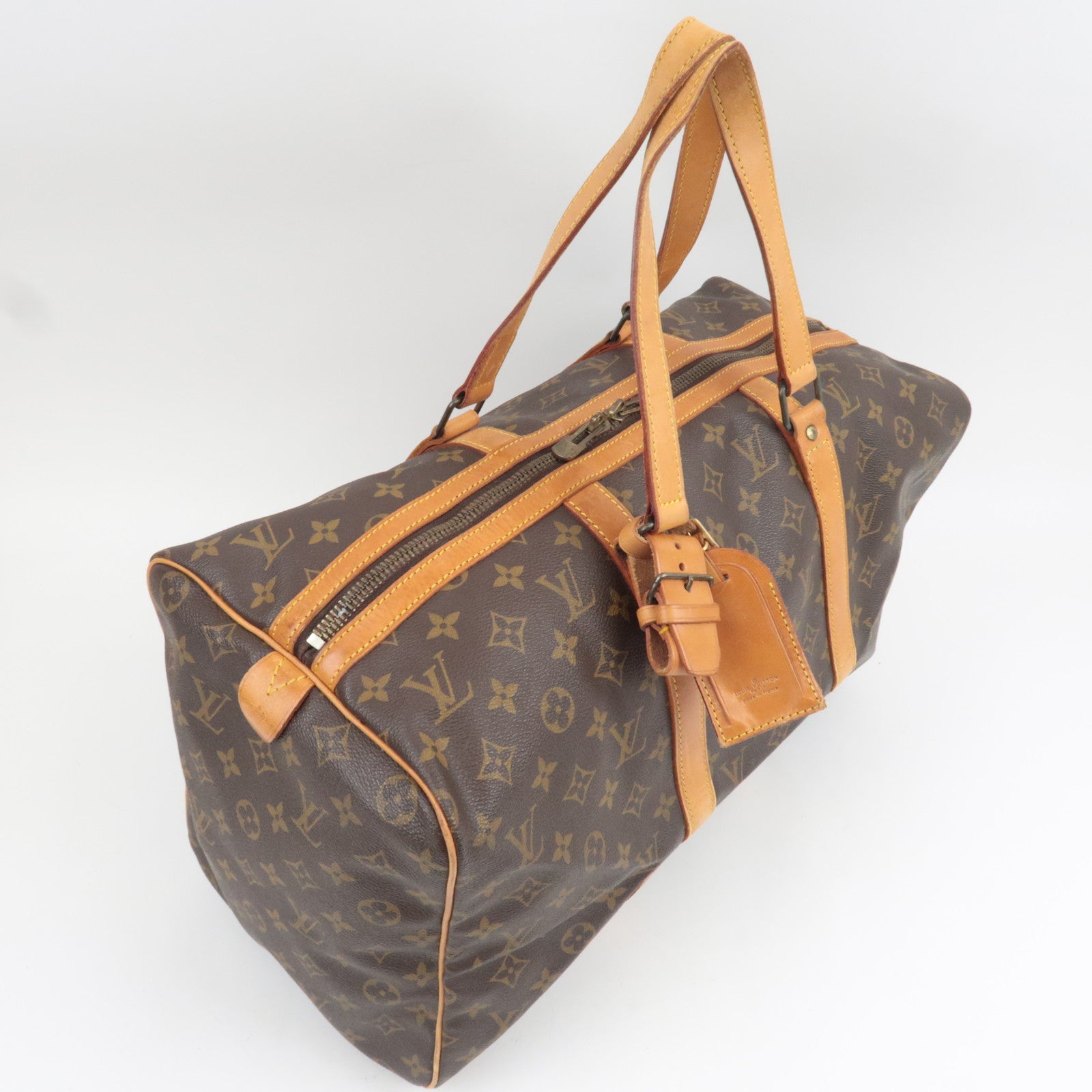 Louis Vuitton Monogram Sac Souple 45 Travel Bag M41624 844 *Name tag, Poignet