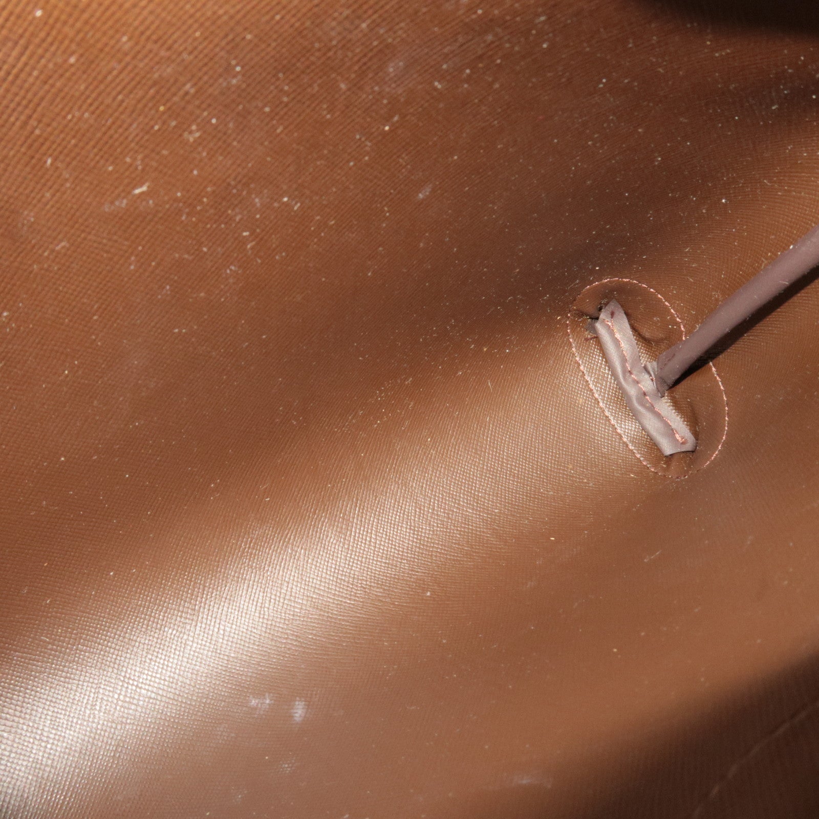 BURBERRY Burberry's Plaid Pouch Canvas Leather Khaki Brown *Box