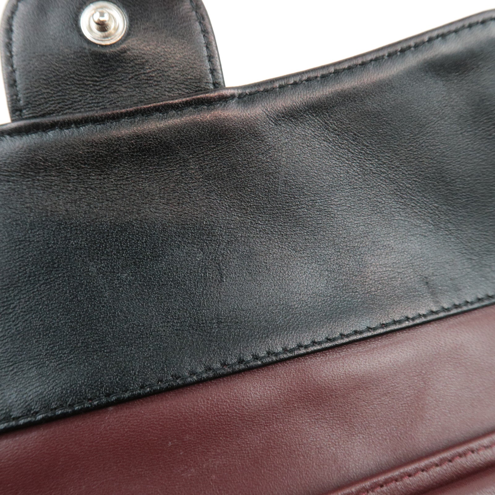 CHANEL Matelasse Tri-Fold Long Wallet Lambskin Black Silver HDW 14212311 *G card