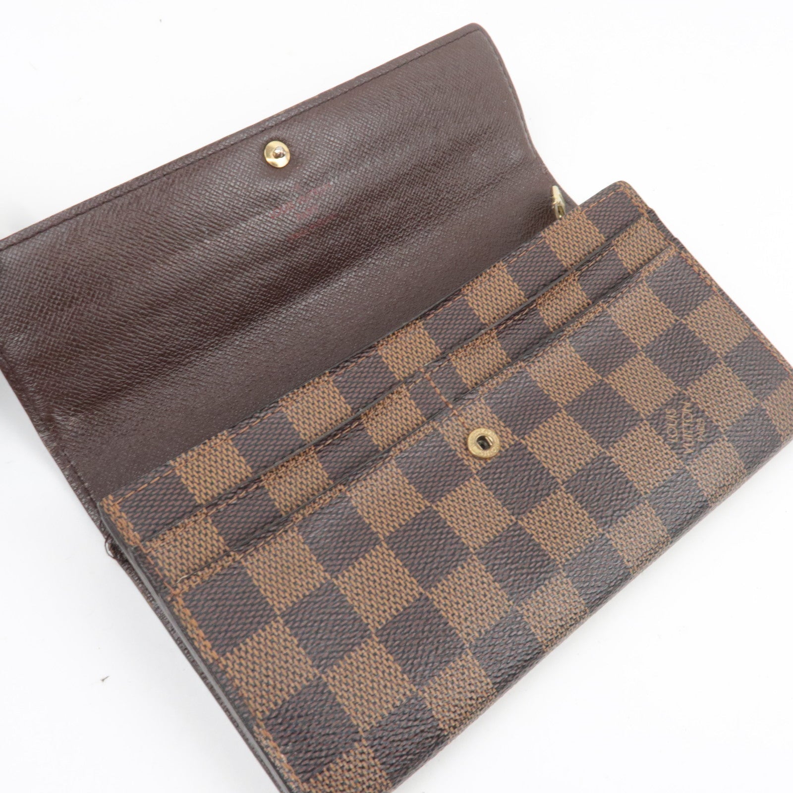 Louis Vuitton Damier Portefeuille Sarah Long Wallet N61734 CA0096