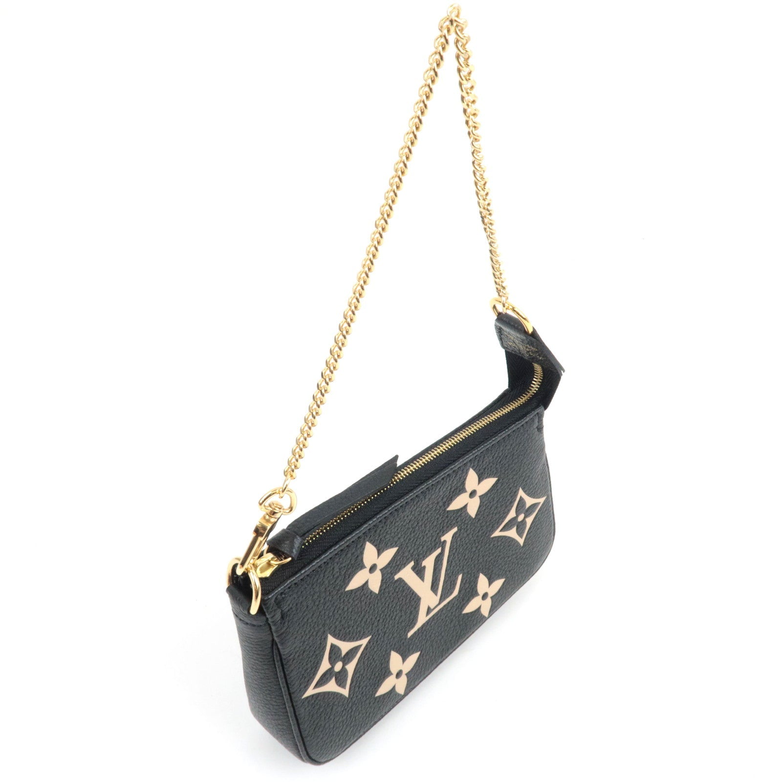 Louis Vuitton Bicolor Monogram Empreinte Mini Pochette Accessoires Noir M80732 RFID *Box, Dust bag