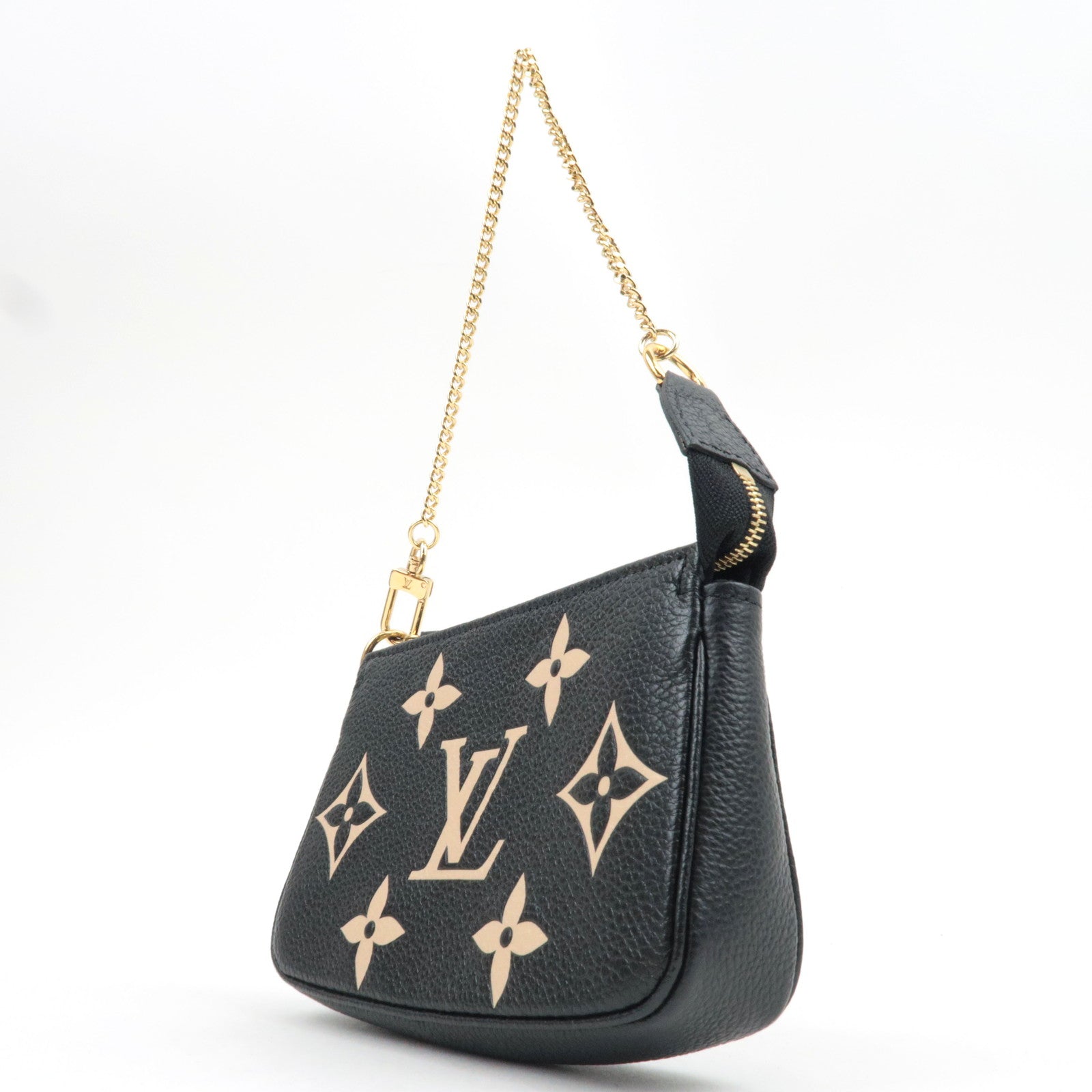Louis Vuitton Bicolor Monogram Empreinte Mini Pochette Accessoires Noir M80732 RFID *Box, Dust bag