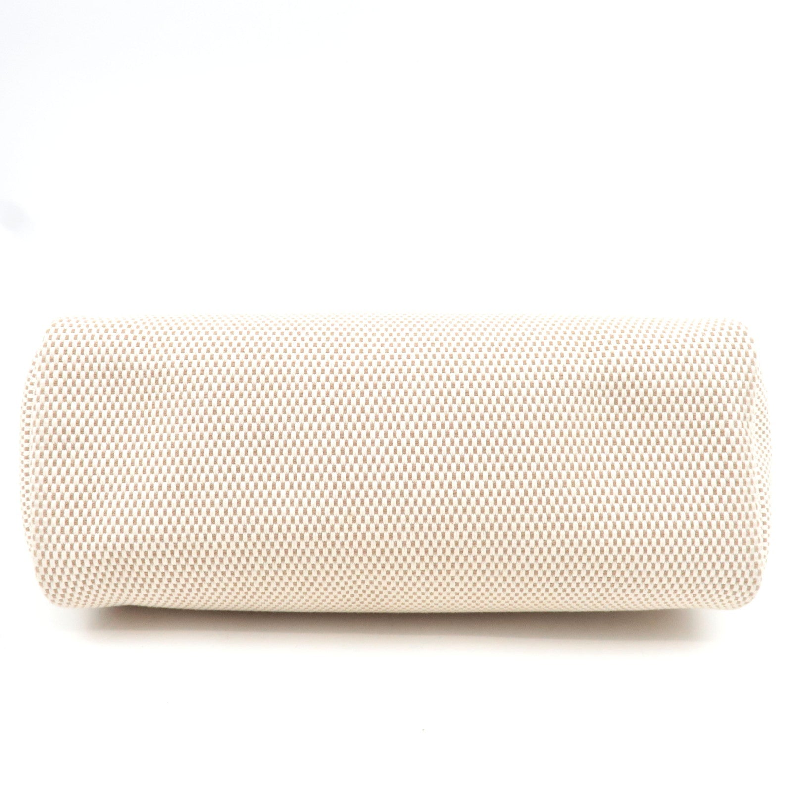 HERMES Her Bag Cabas PM □H Stamp (2004) Canvas Leather Beige Black *Spare bag