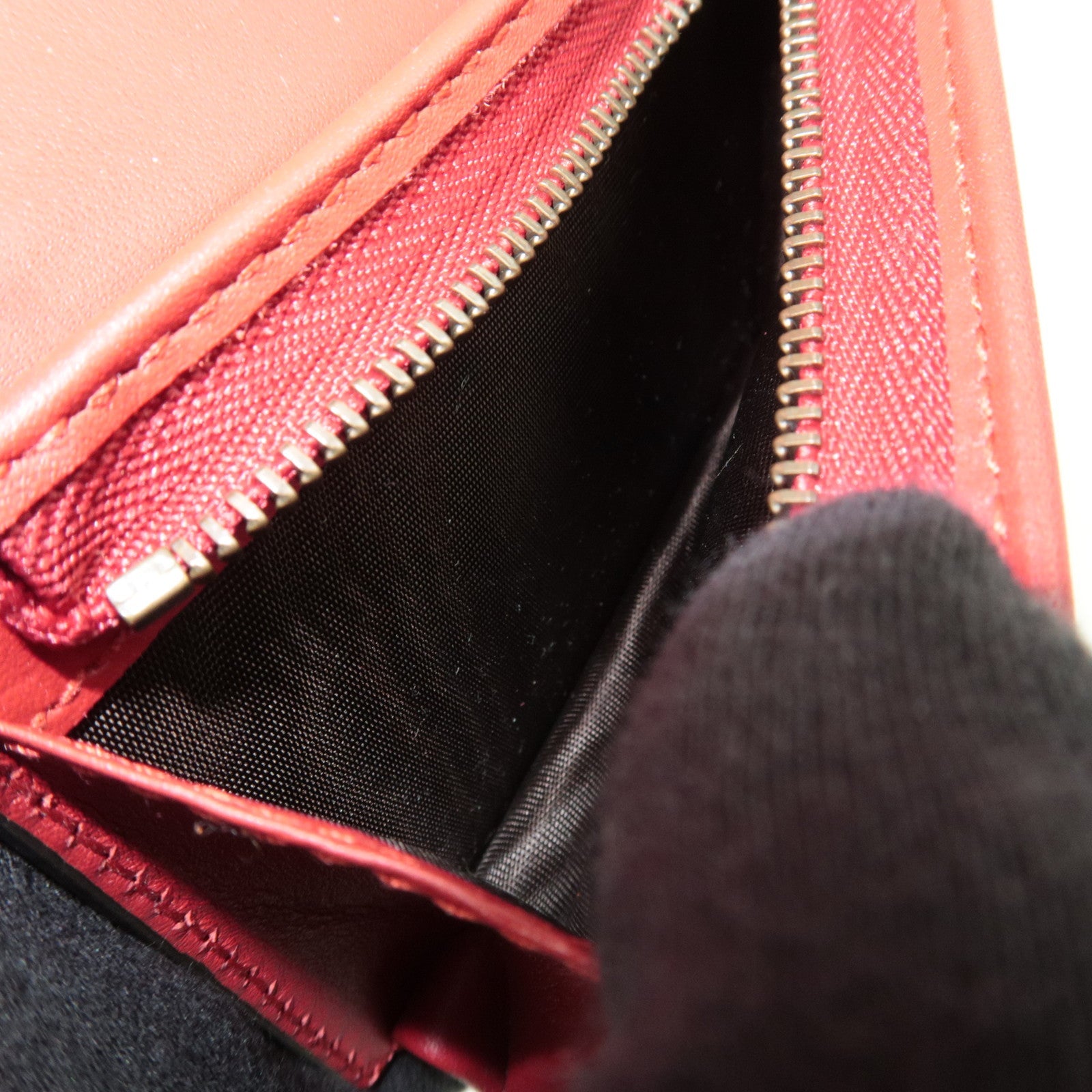 GUCCI GG Supreme Cherry Bifold Wallet Beige Red 476050 *Box, Dust bag