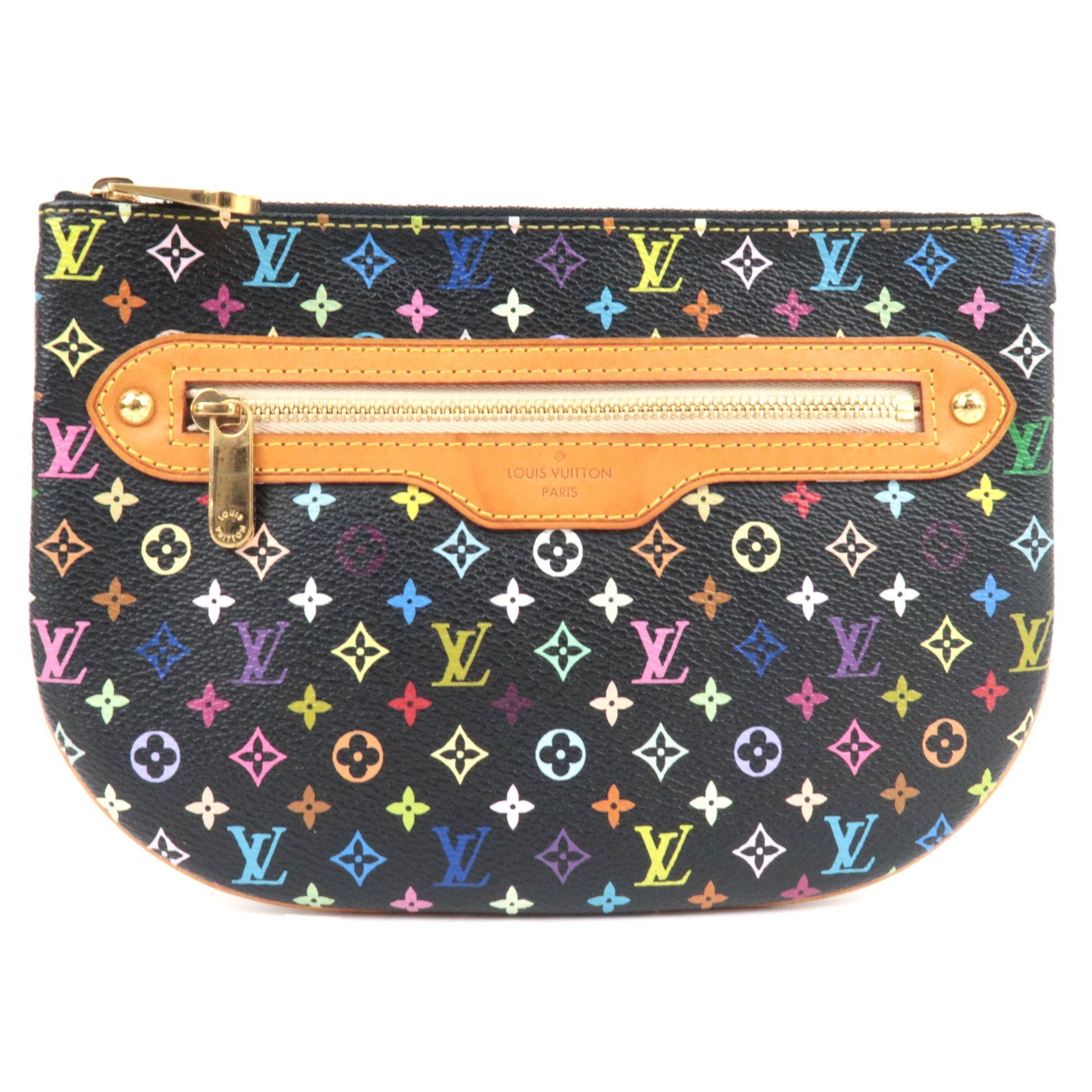 Louis Vuitton Monogram Multicolor Pochette GM Pouch Noir M60030 MI006681326