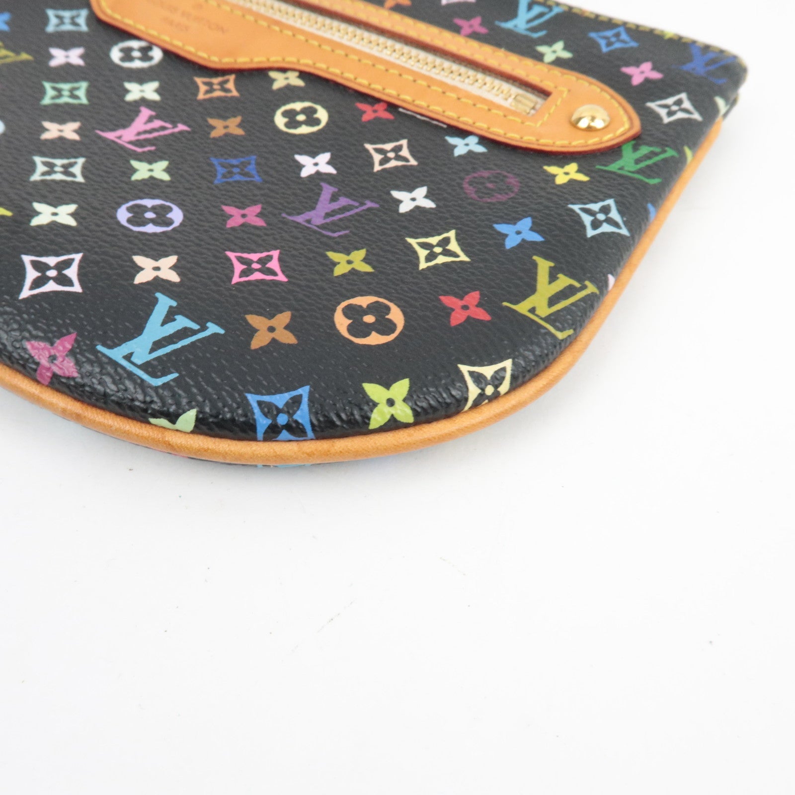 Louis Vuitton Monogram Multicolor Pochette GM Pouch Noir M60030 MI0066