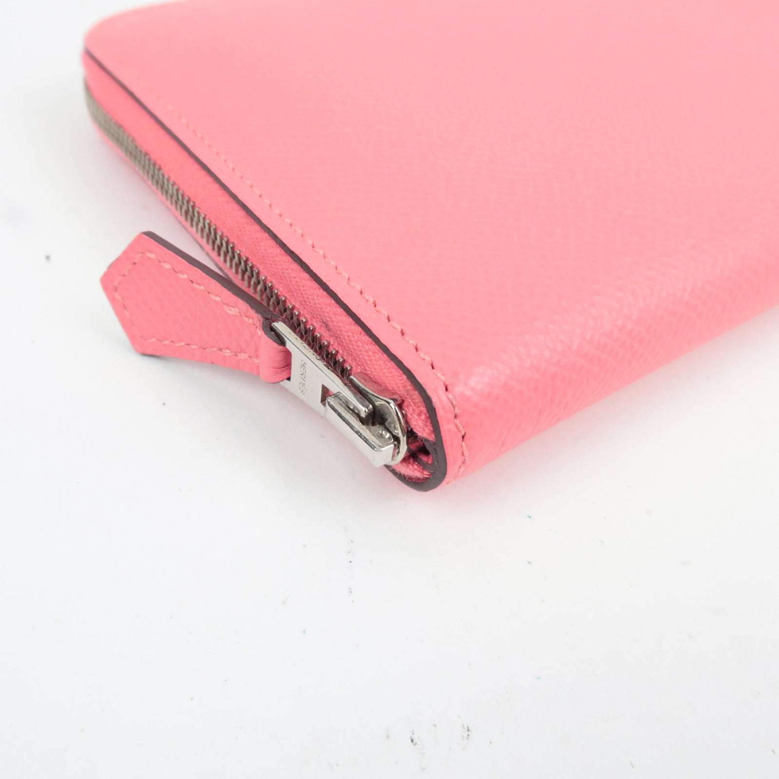 HERMES Azap Long Wallet Y Stamp (2020) Veau Epsom Pink Silver HDW