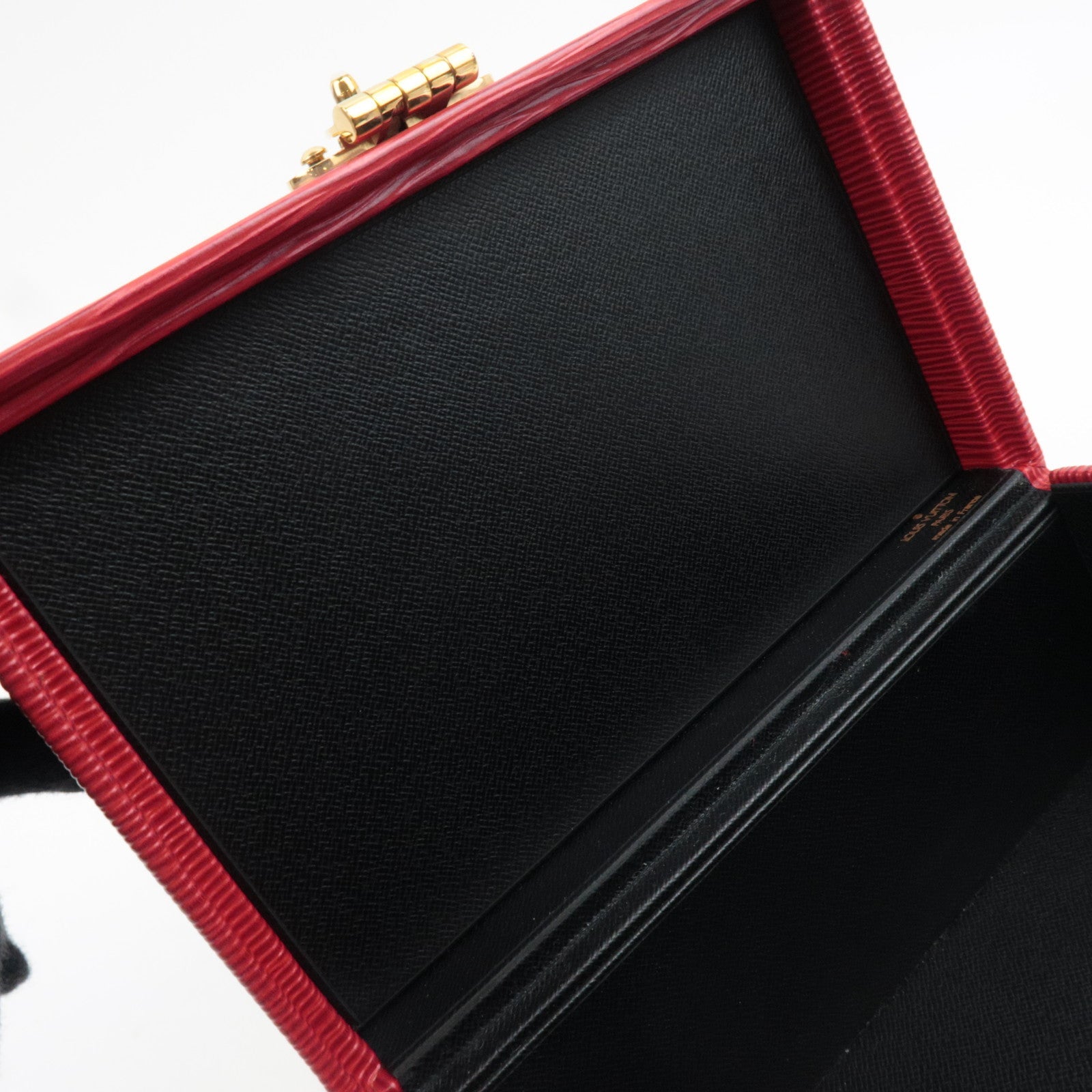 Louis Vuitton Epi Jewelry Box Castilian Red A11914 *2 Keys, Clochette,