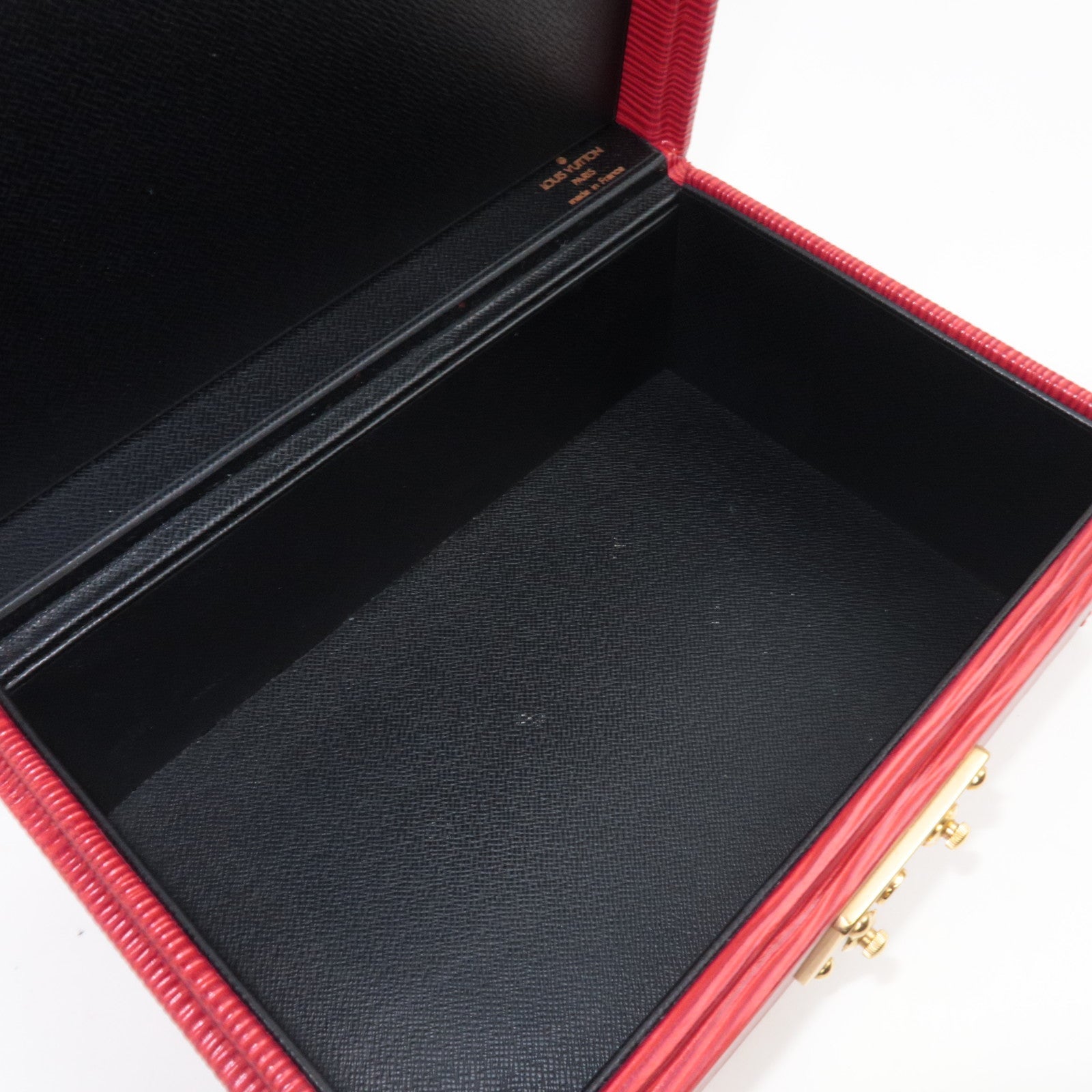 Louis Vuitton Epi Jewelry Box Castilian Red A11914 *2 Keys, Clochette,