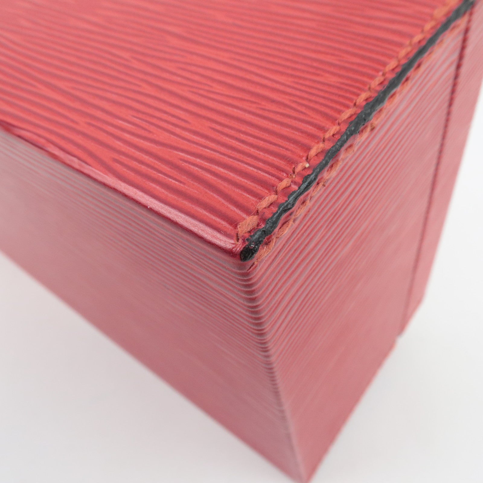 Louis Vuitton Epi Jewelry Box Castilian Red A11914 *2 Keys, Clochette,