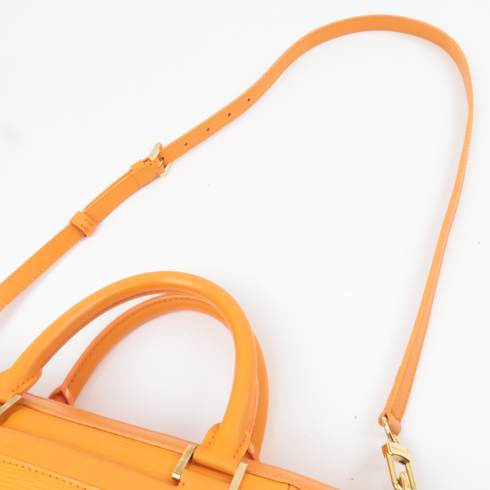Louis Vuitton Epi Danura PM Handbag 2way Bag Mandarin M5891H AR0073 *Strap
