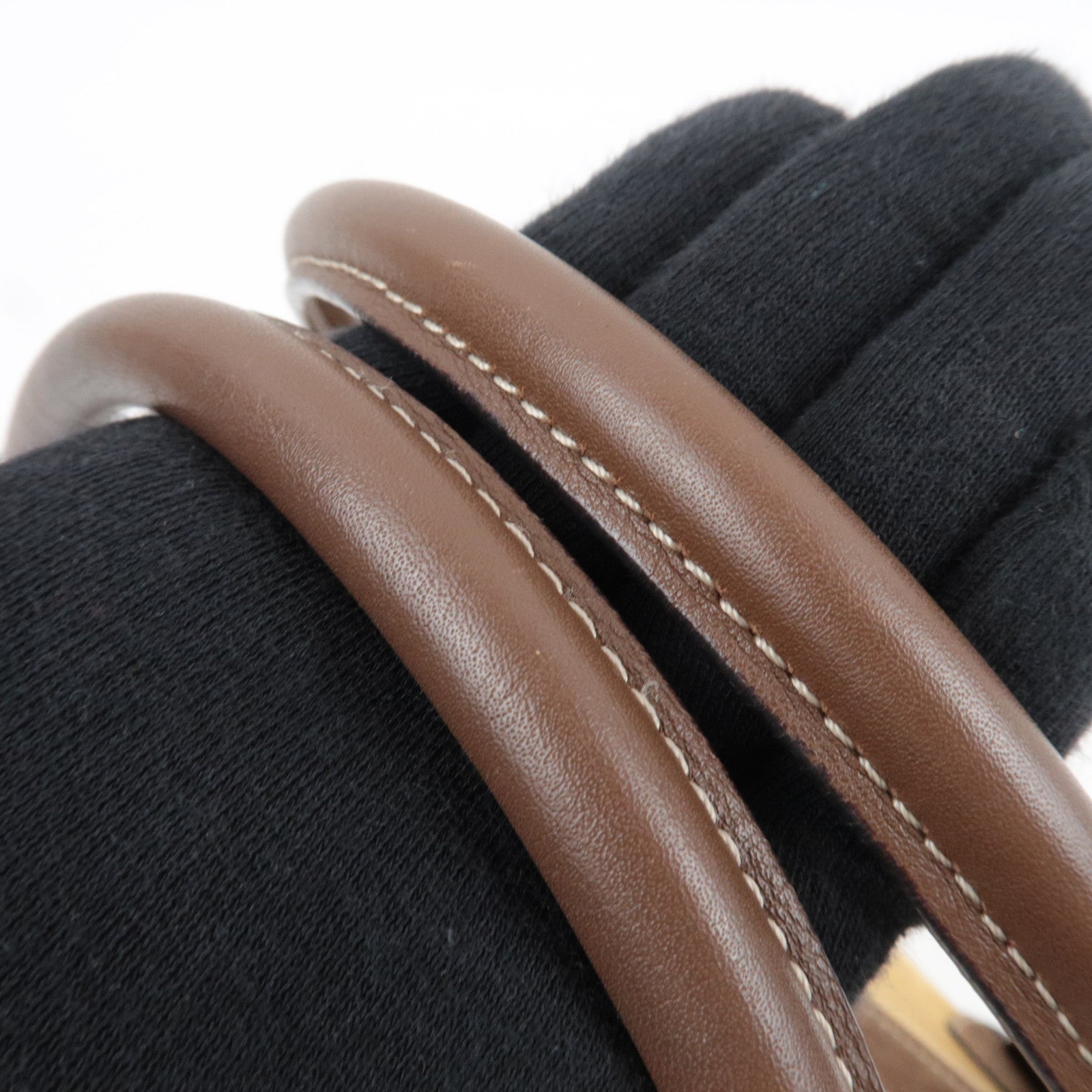 LOEWE 160th Anniversary Pins Bag Suede Leather Brown Beige