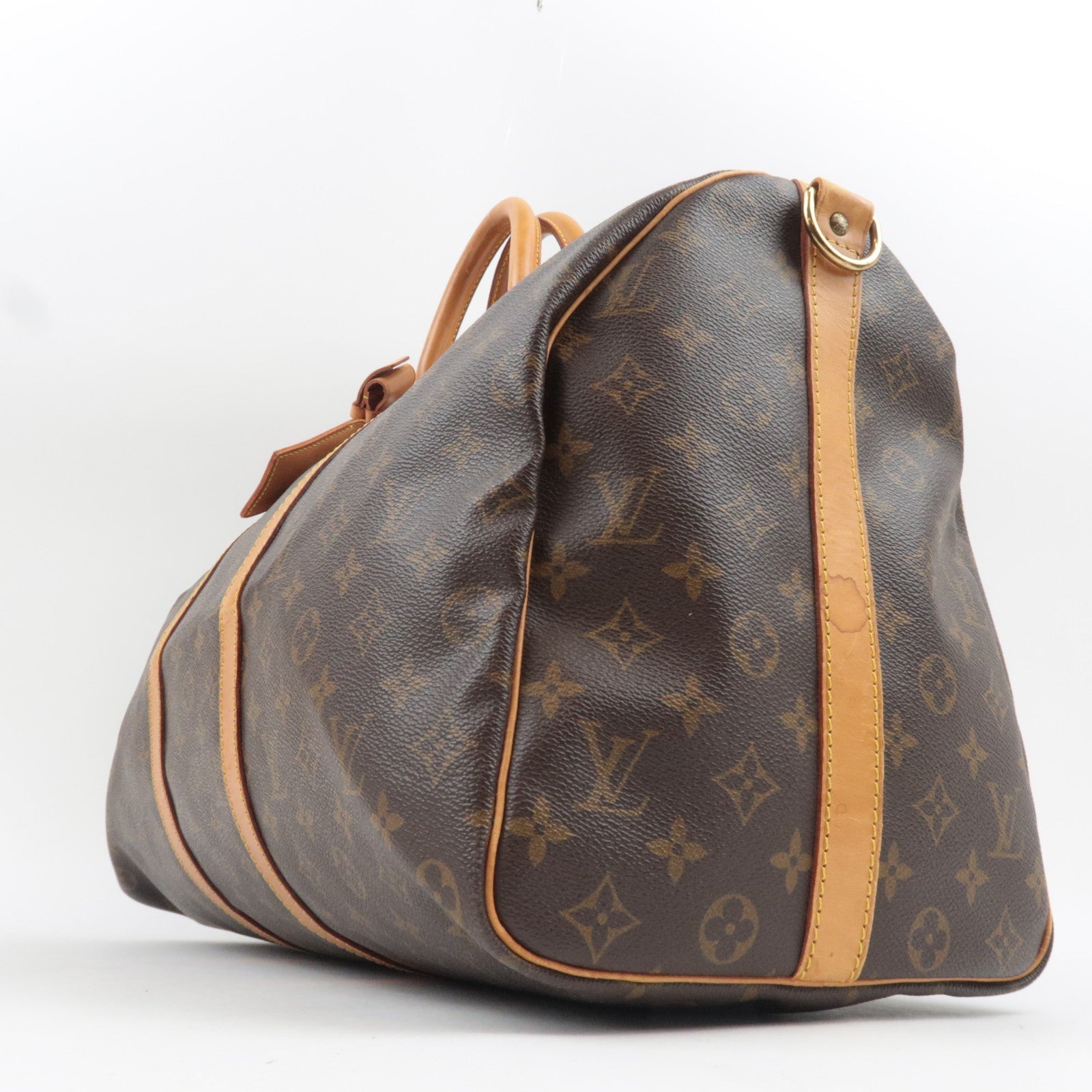Louis Vuitton Monogram Keepall Bandouliere 50 Travel Bag M41416 VI0935 *Name tag, Poignet