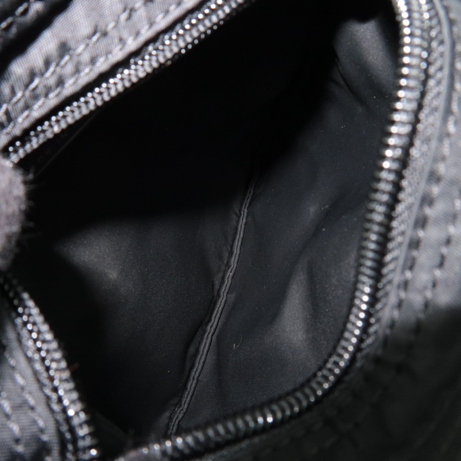 PRADA Logo Shoulder Bag Nylon Black B7372 *G card