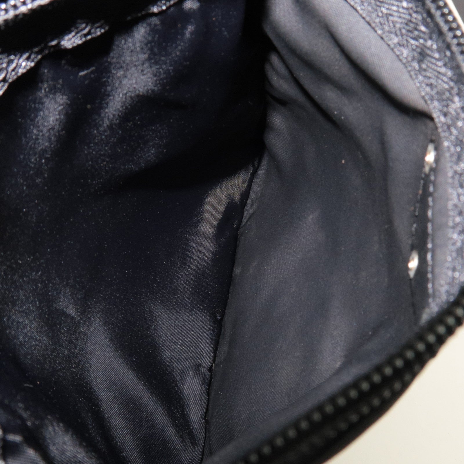 PRADA Logo Shoulder Bag Nylon Black B7372 *G card