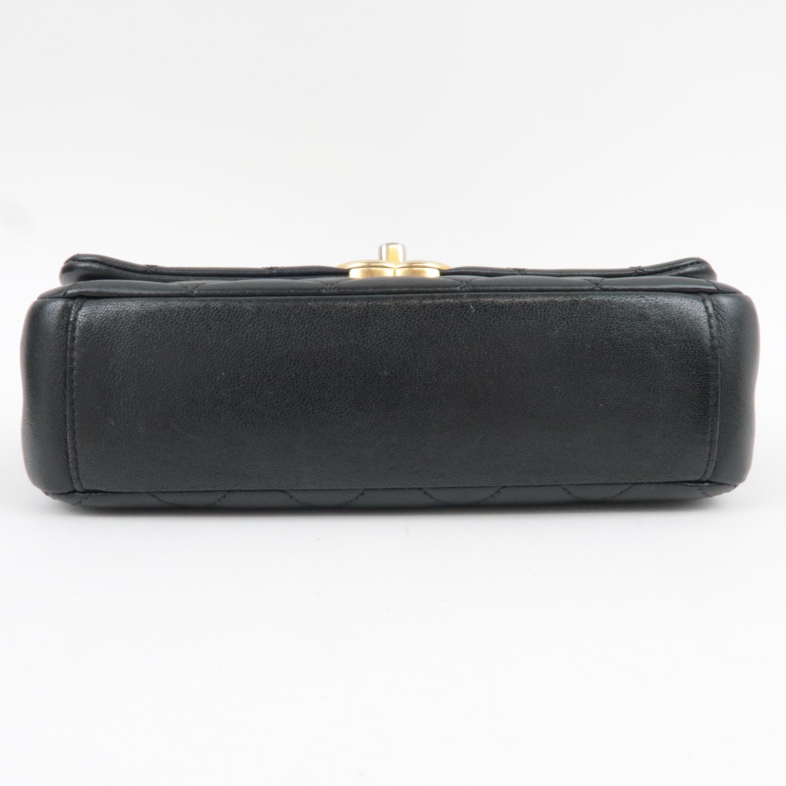 CHANEL Matelasse 2Way Chain Shoulder Bag Lambskin Black Gold HDW 30993840 *G card