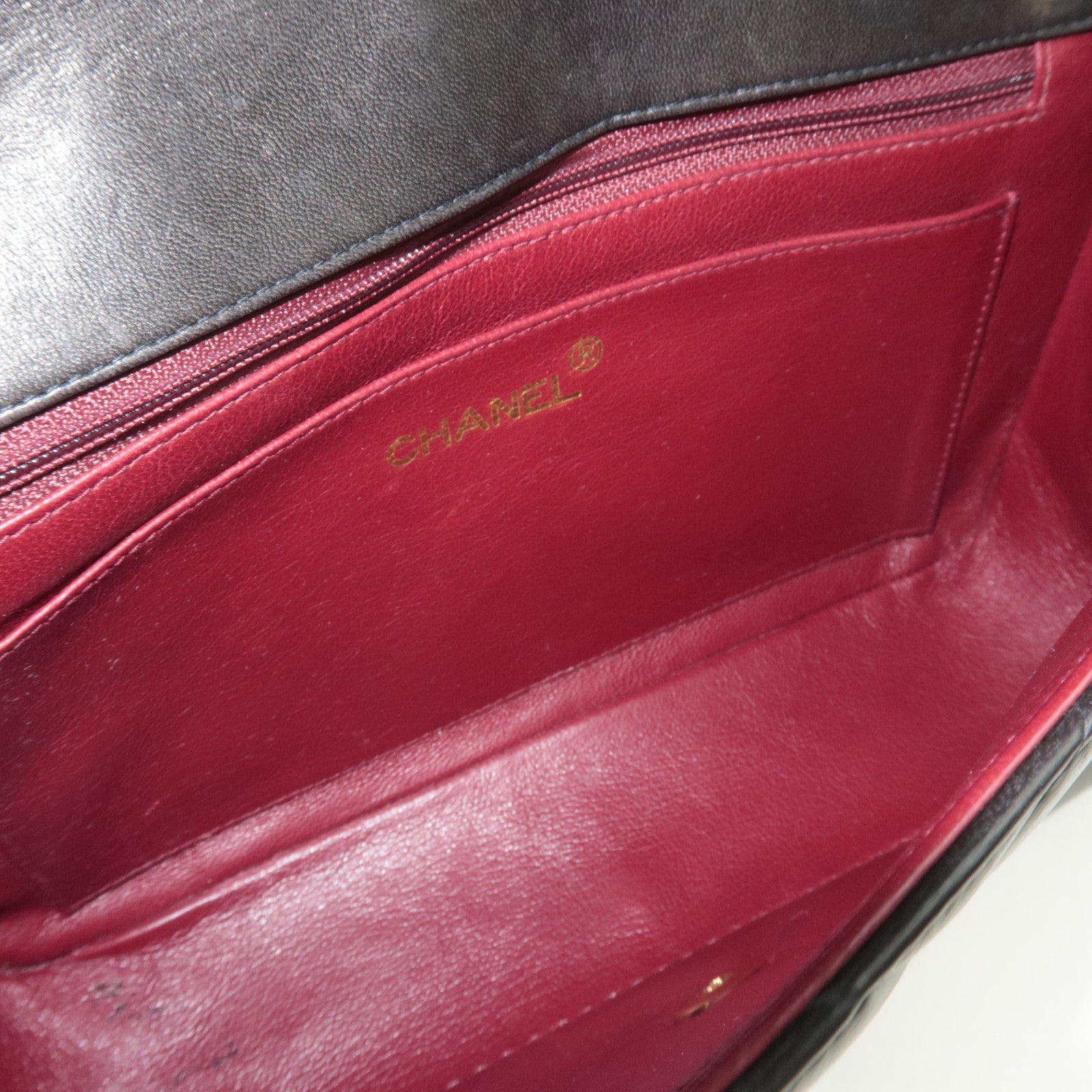 CHANEL Matelasse Diana 25 Chain Shoulder Bag Lambskin Black Gold HDW 28536885 *Dust bag, G card