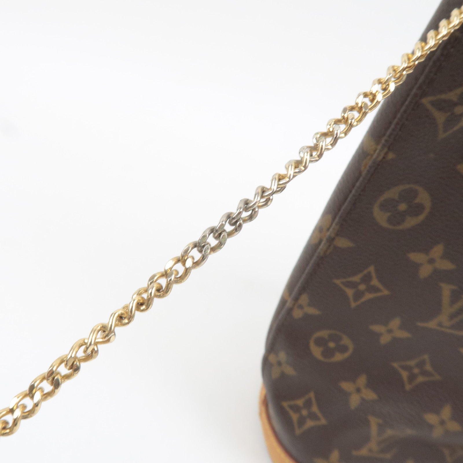 Louis Vuitton Monogram Bucket PM Shoulder Bag M42238 FL1003 *Pouch