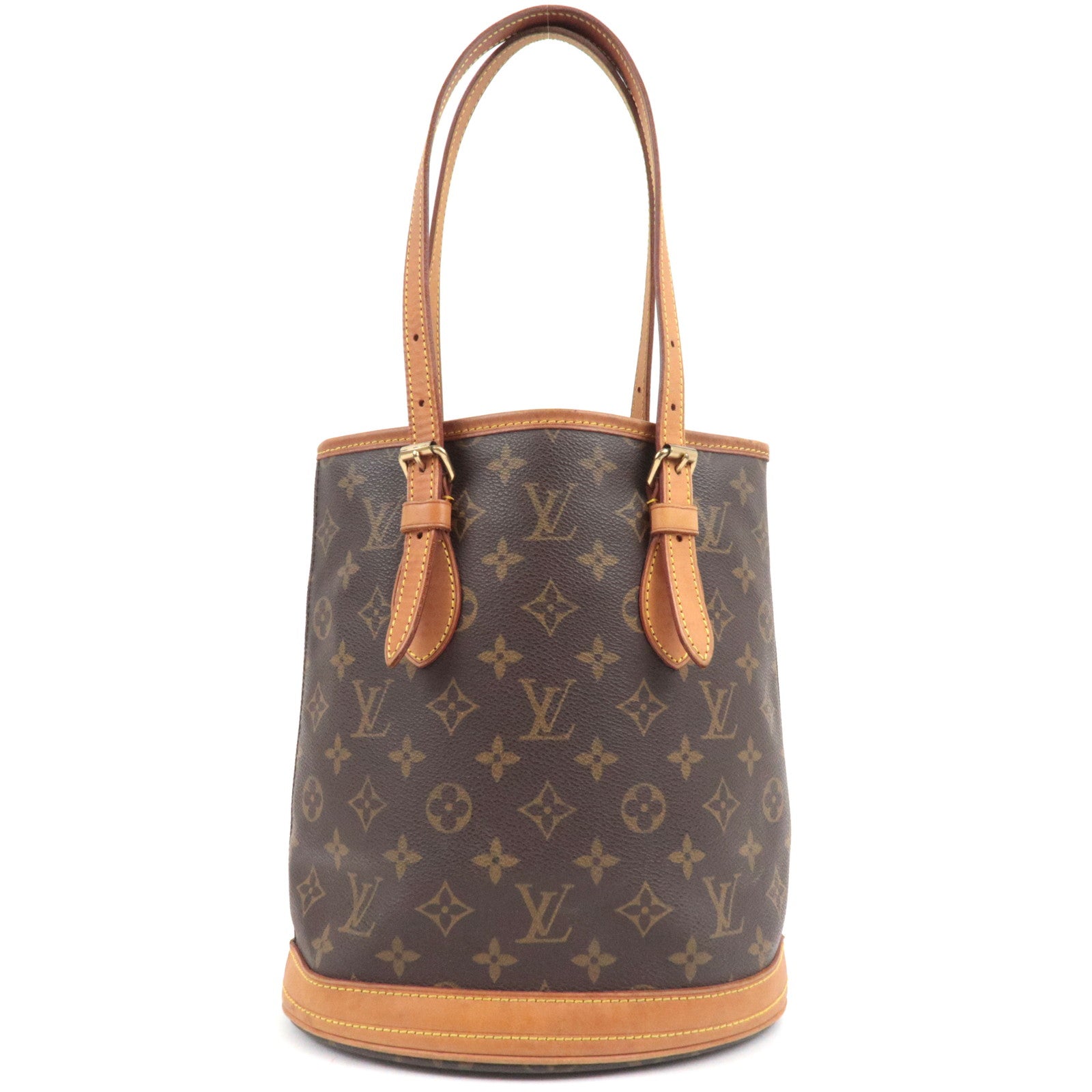 Louis Vuitton Monogram Bucket PM Shoulder Bag M42238 FL1003 *Pouch