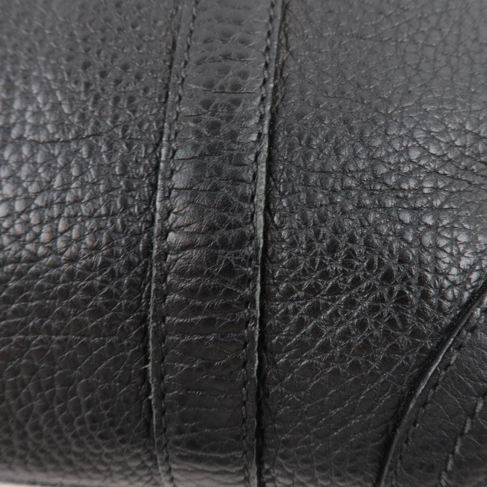 PRADA Logo Tote Bag Leather Black *Dust bag