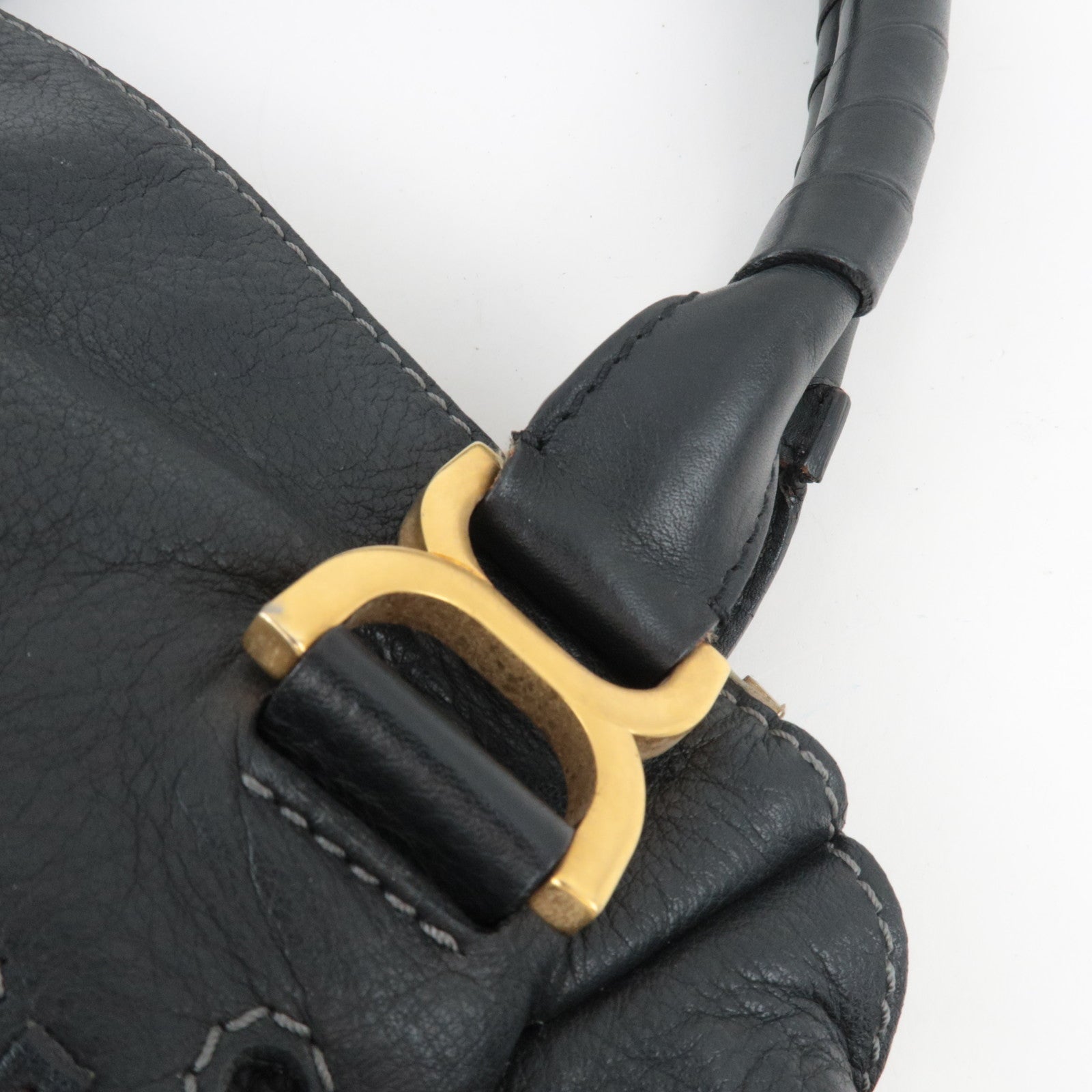 Chloe Marcie 2Way Shoulder Bag Leather Black *Strap