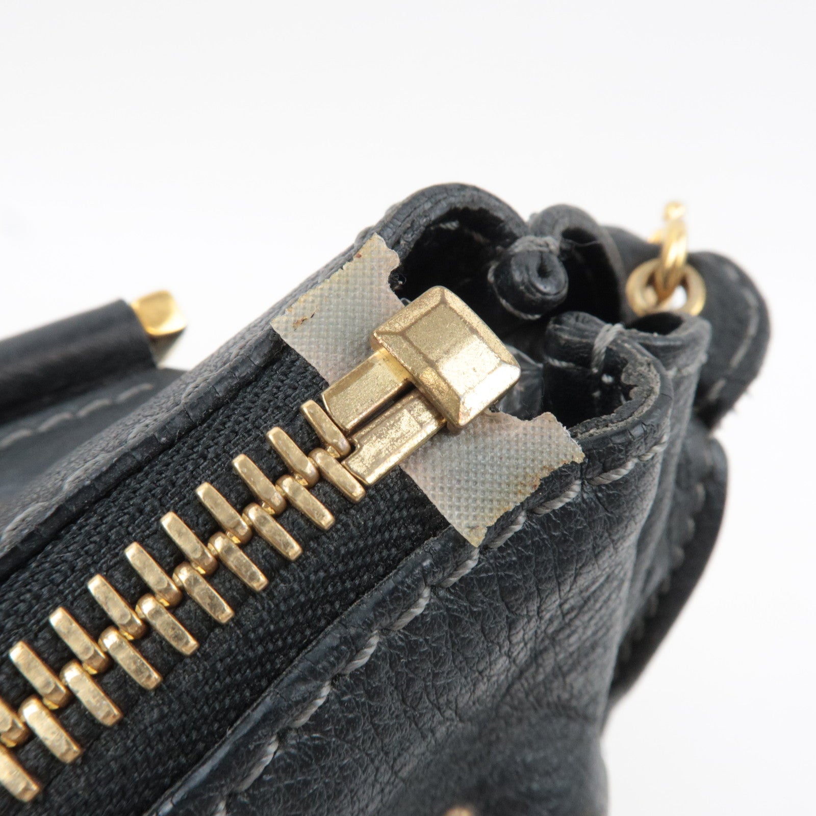 Chloe Marcie 2Way Shoulder Bag Leather Black *Strap