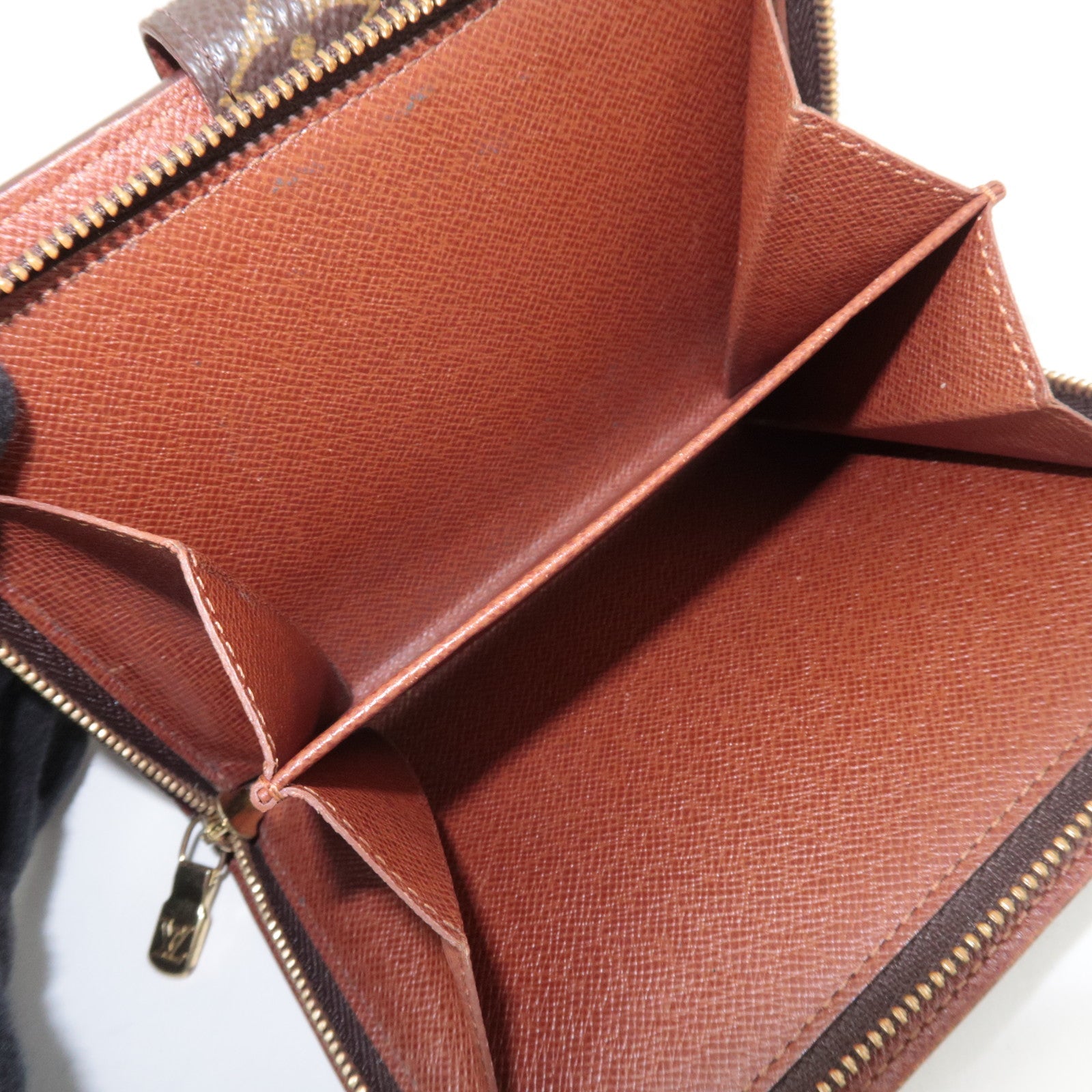 Louis Vuitton Monogram Porte Papier Zip Bifold Wallet M61207 SP0071 *Pass case