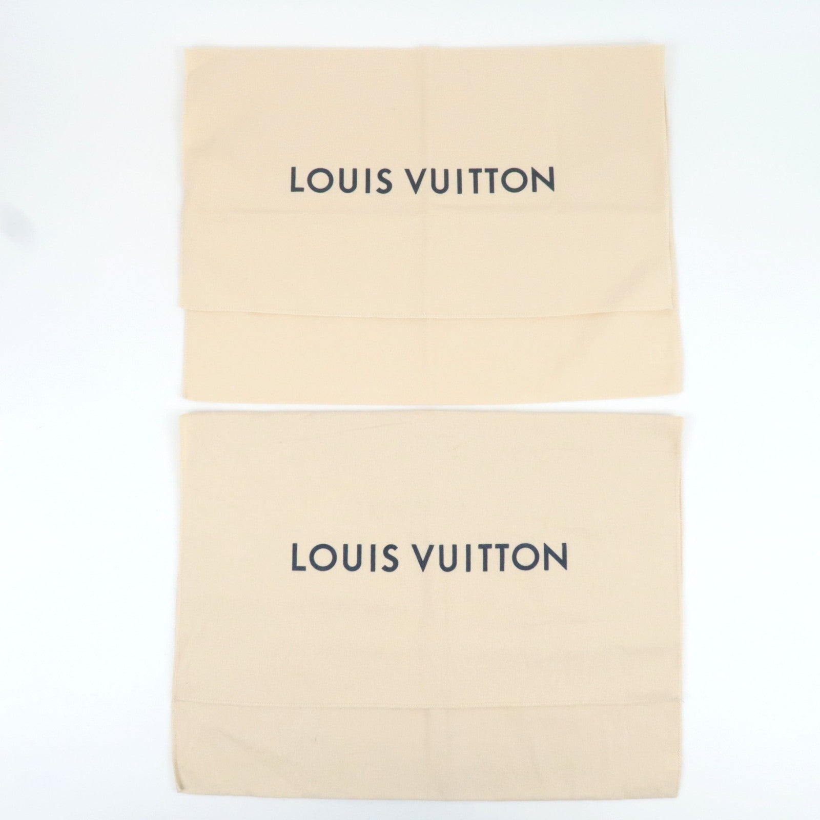 Louis Vuitton Set of 10 Dust Bag New Model Cotton Beige