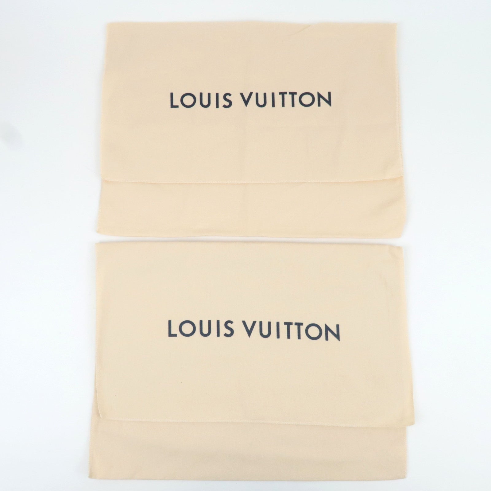 Louis Vuitton Set of 10 Dust Bag New Model Cotton Beige