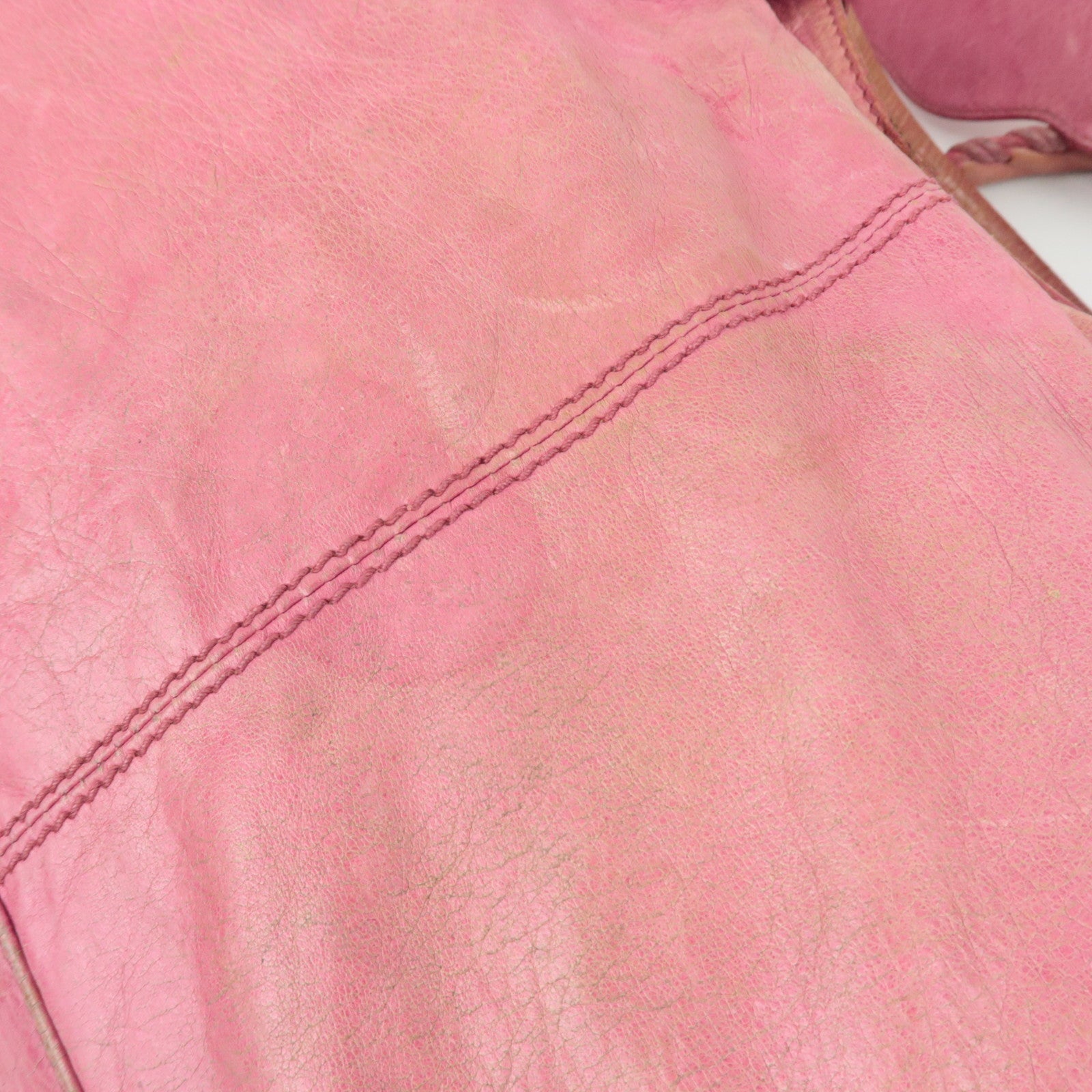 BALENCIAGA The Giant Part Time 2Way Handbag Leather Pink Silver HDW 173082 *Strap