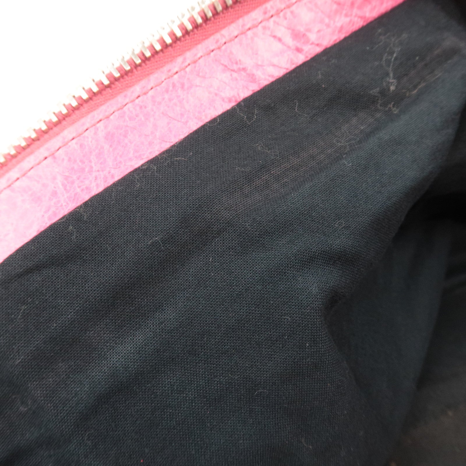 BALENCIAGA The Giant Part Time 2Way Handbag Leather Pink Silver HDW 173082 *Strap