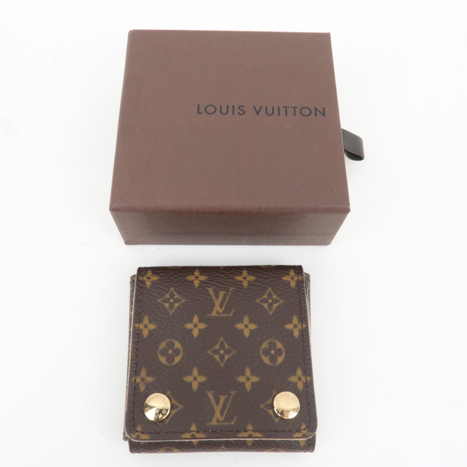Louis Vuitton Monogram Jewelry Case for Ring SN0015 *Box