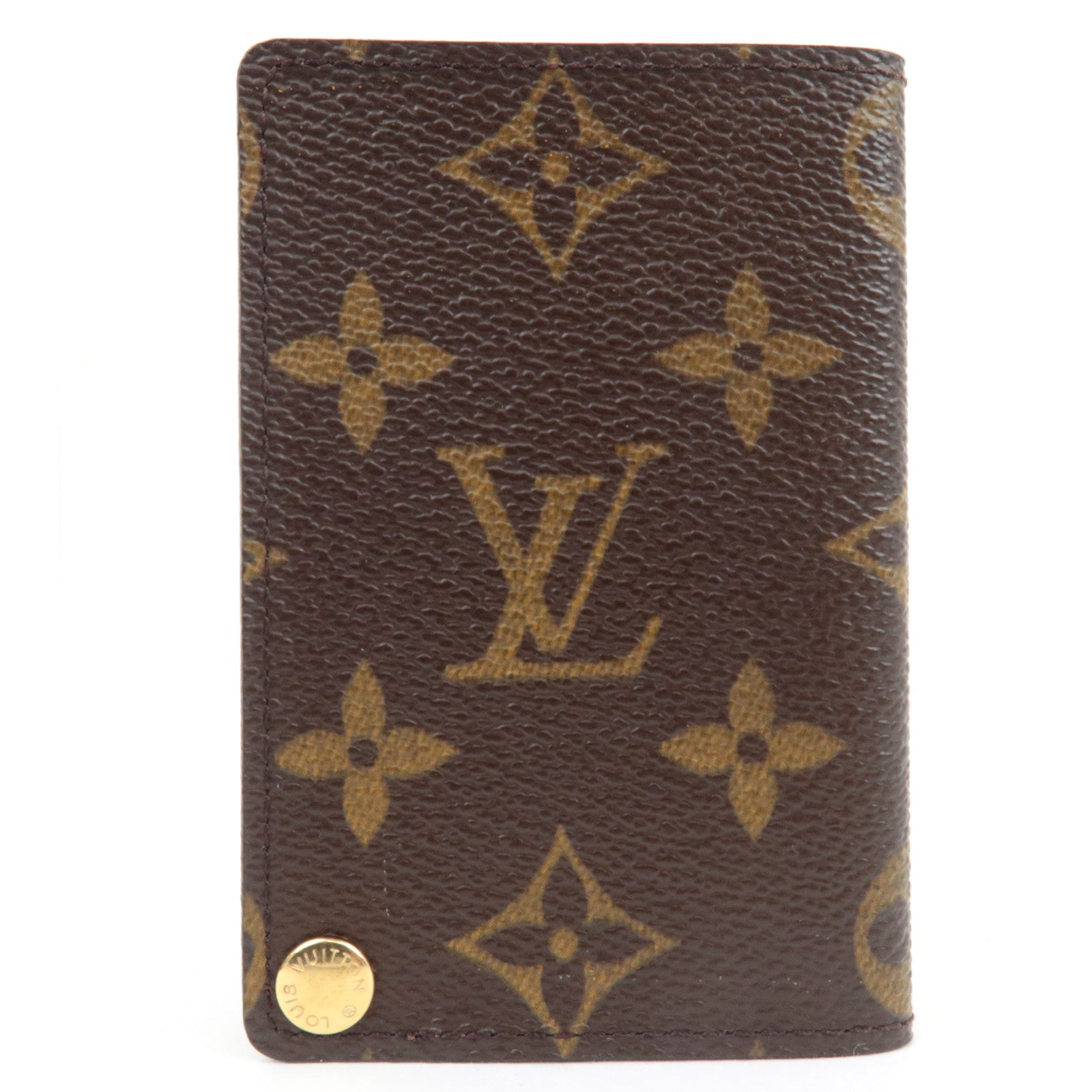 Louis Vuitton Monogram Porte Carte Credit Pression Card Case M60937 CT0093