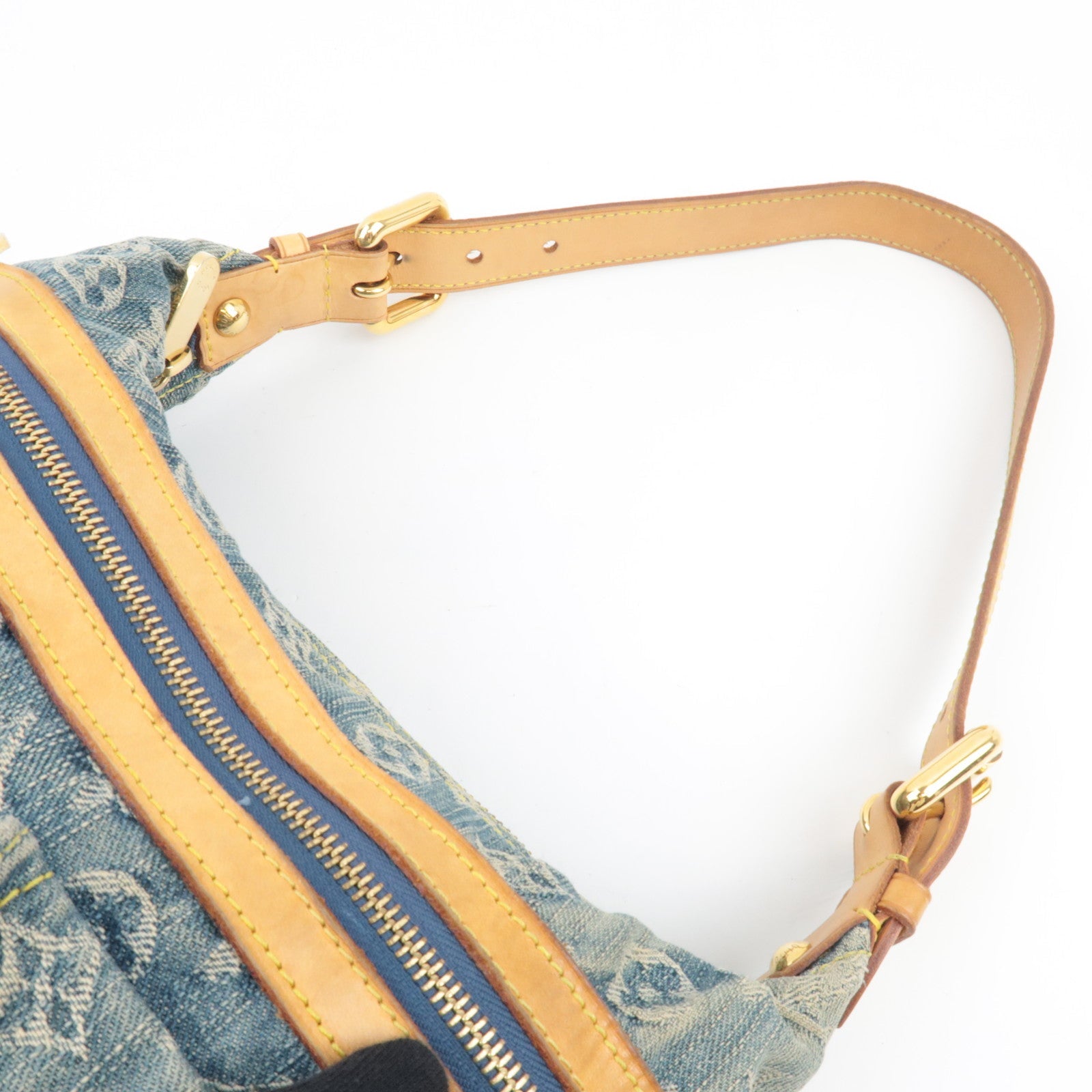 Louis Vuitton Monogram Denim Baggy PM Shoulder Bag M95049 AS0086 *Dust bag, Short Strap