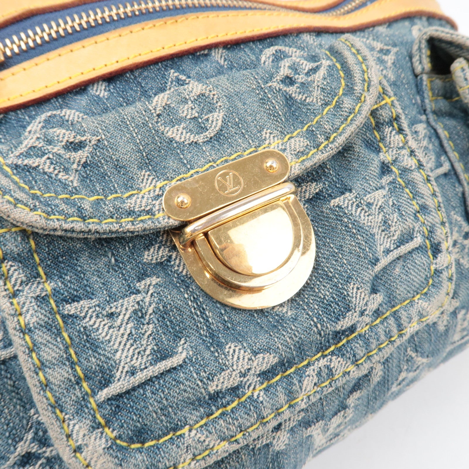 Louis Vuitton Monogram Denim Baggy PM Shoulder Bag M95049 AS0086 *Dust bag, Short Strap