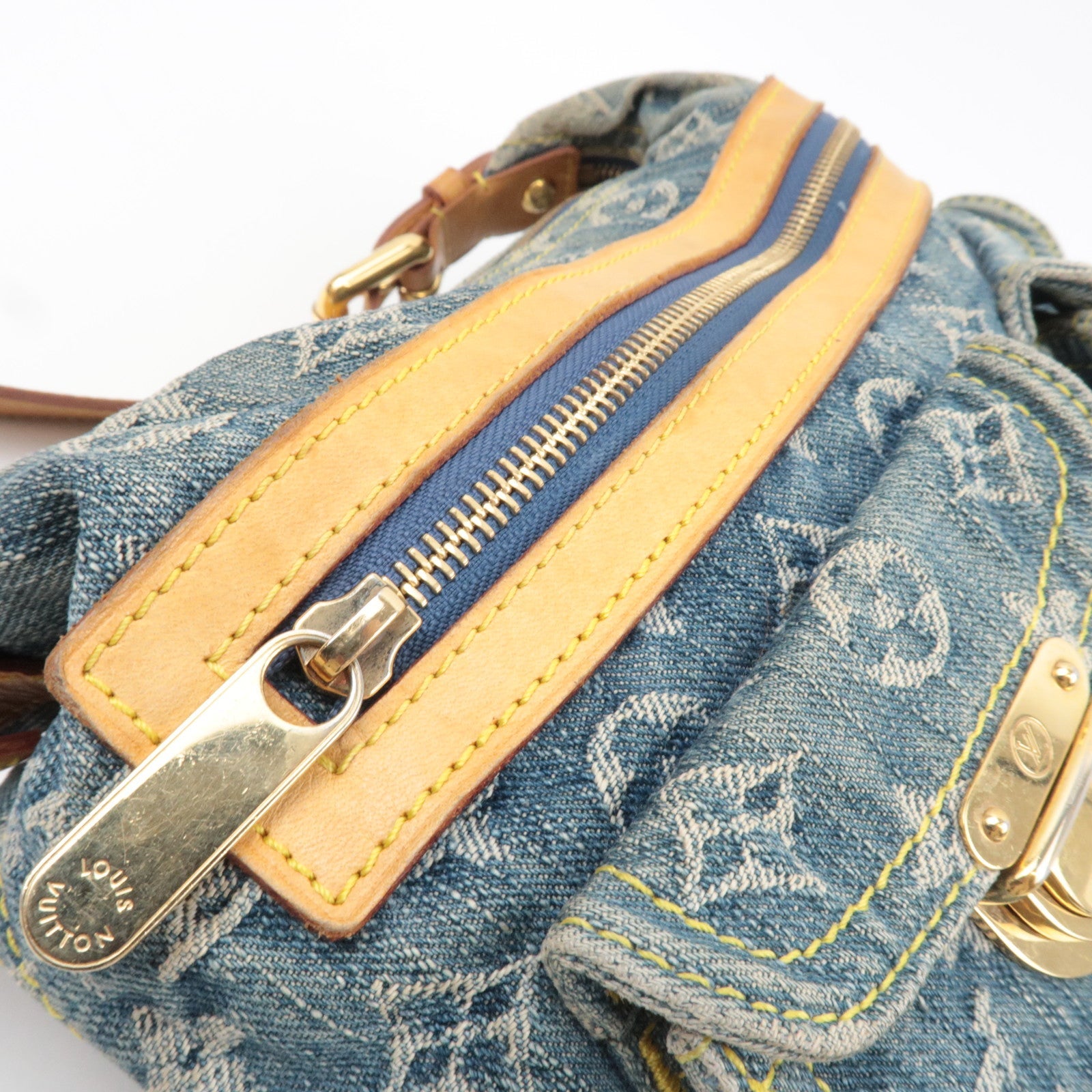 Louis Vuitton Monogram Denim Baggy PM Shoulder Bag M95049 AS0086 *Dust bag, Short Strap