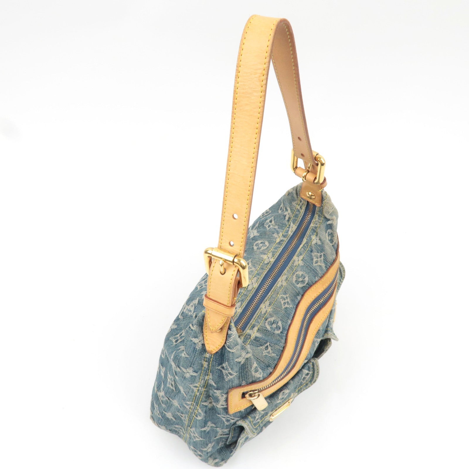 Louis Vuitton Monogram Denim Baggy PM Shoulder Bag M95049 AS0086 *Dust bag, Short Strap