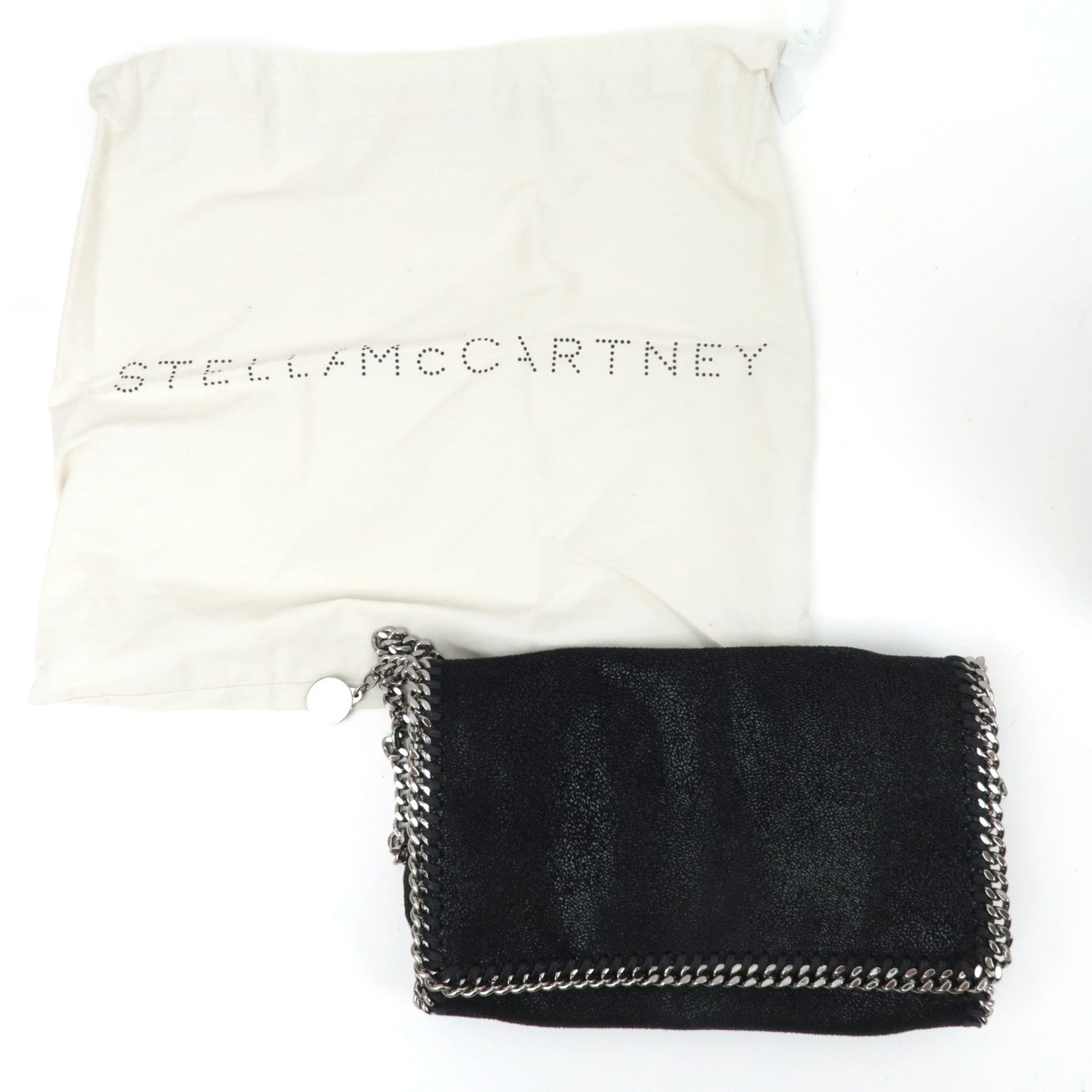 Stella McCartney Falabella Small Chain Shoulder Bag Vegan Leather Black *Dust bag