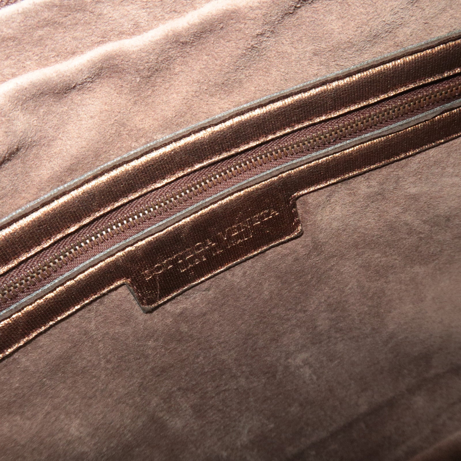 BOTTEGA VENETA Intrecciato Hobo One Shoulder Bag Leather Bronze 115653 *Dust bag