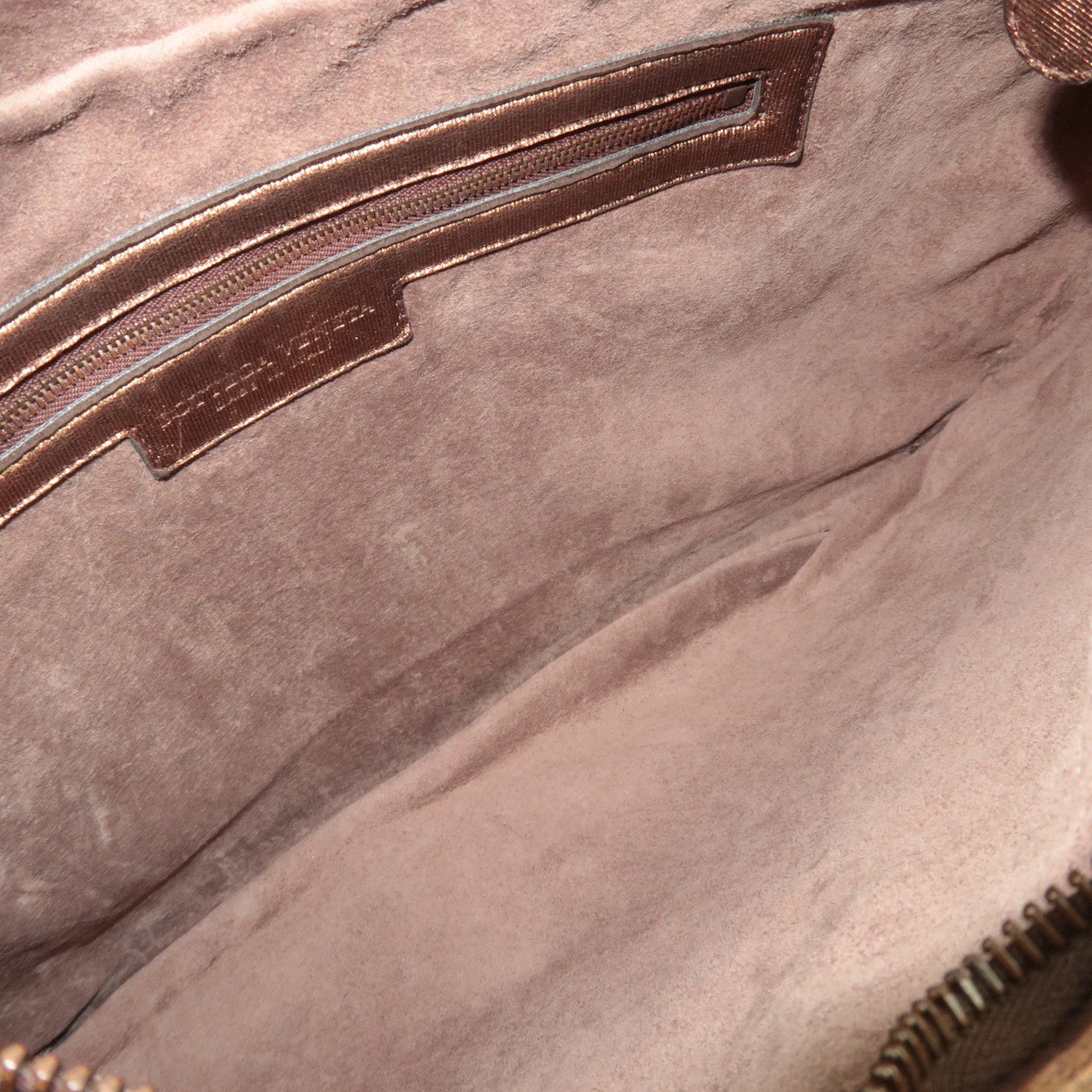 BOTTEGA VENETA Intrecciato Hobo One Shoulder Bag Leather Bronze 115653 *Dust bag