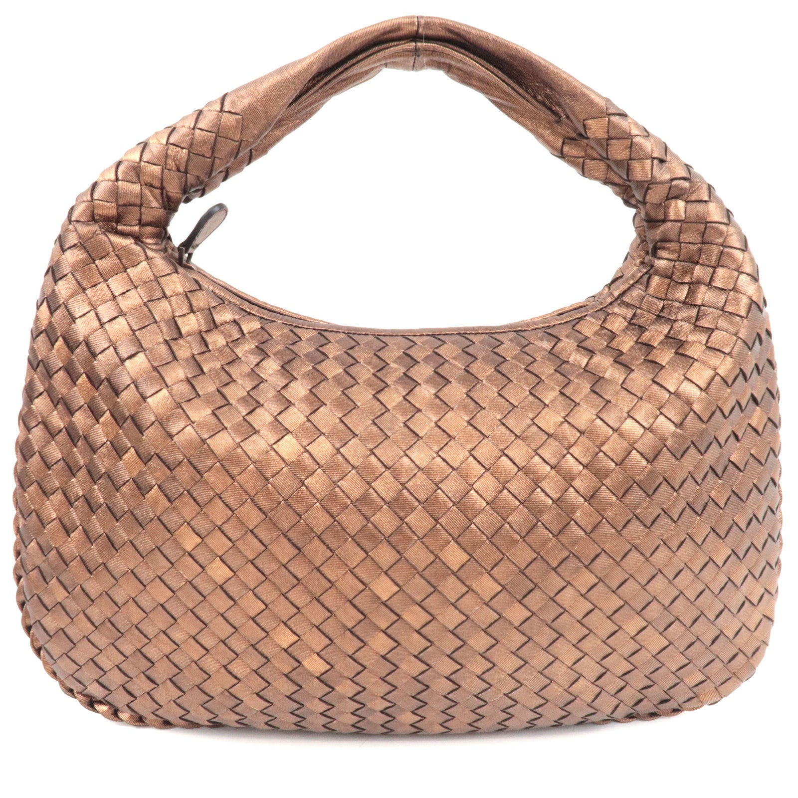 BOTTEGA VENETA Intrecciato Hobo One Shoulder Bag Leather Bronze 115653 *Dust bag81600